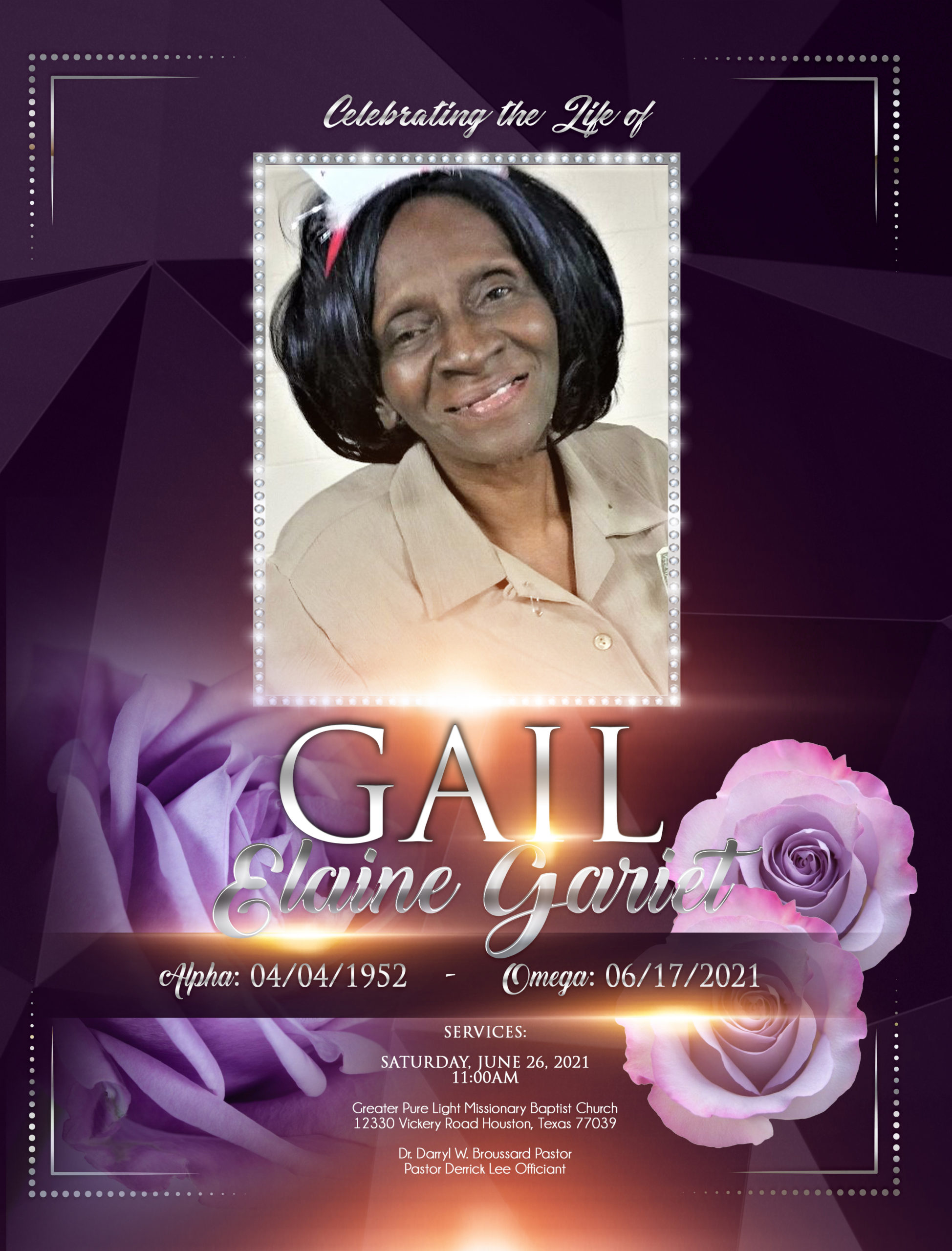 Gail Elaine Gariet 1952-2021