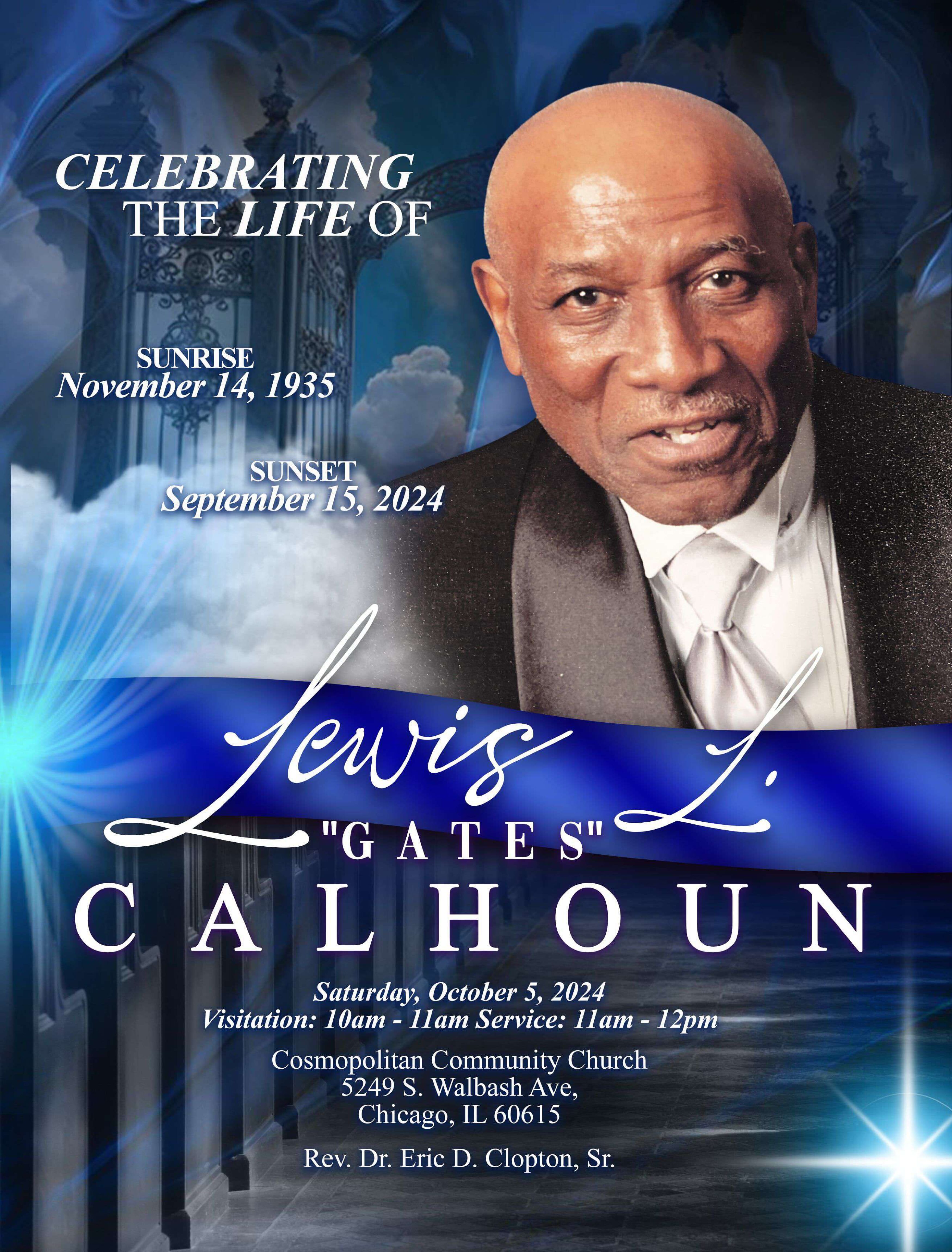 Lewis “Gates” L. Calhoun 1935-2024