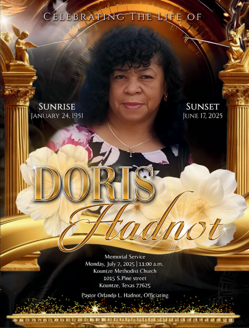 Doris Hadnot 1951 – 2025