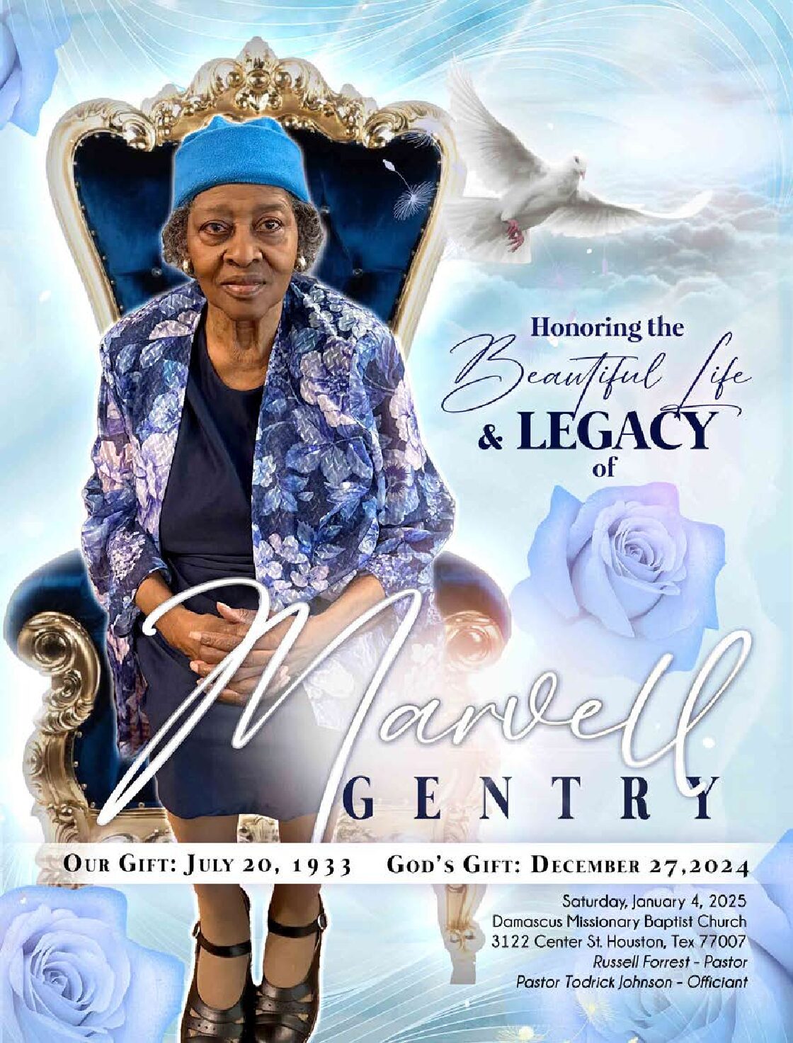 Marvell Gentry 1933-2024