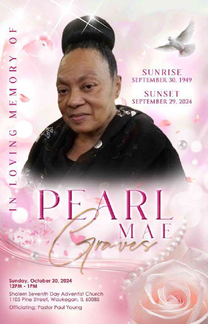 Pearl Mae Graves 1949 – 2024