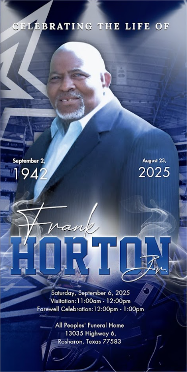Frank Horton Jr. 1942-2025 Frank Horton Jr. 1942-2025