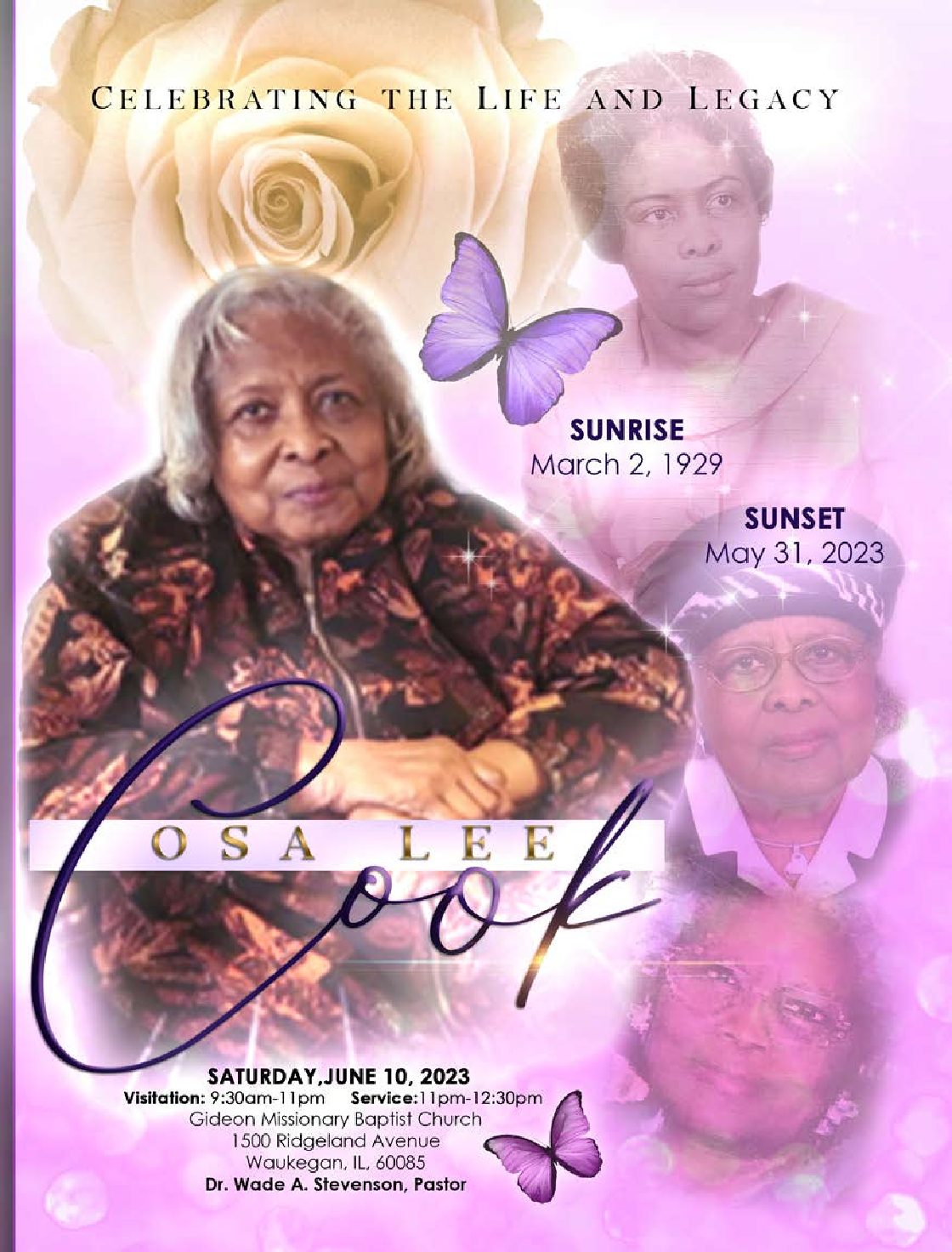 Osa Lee Cook 1929 – 2023