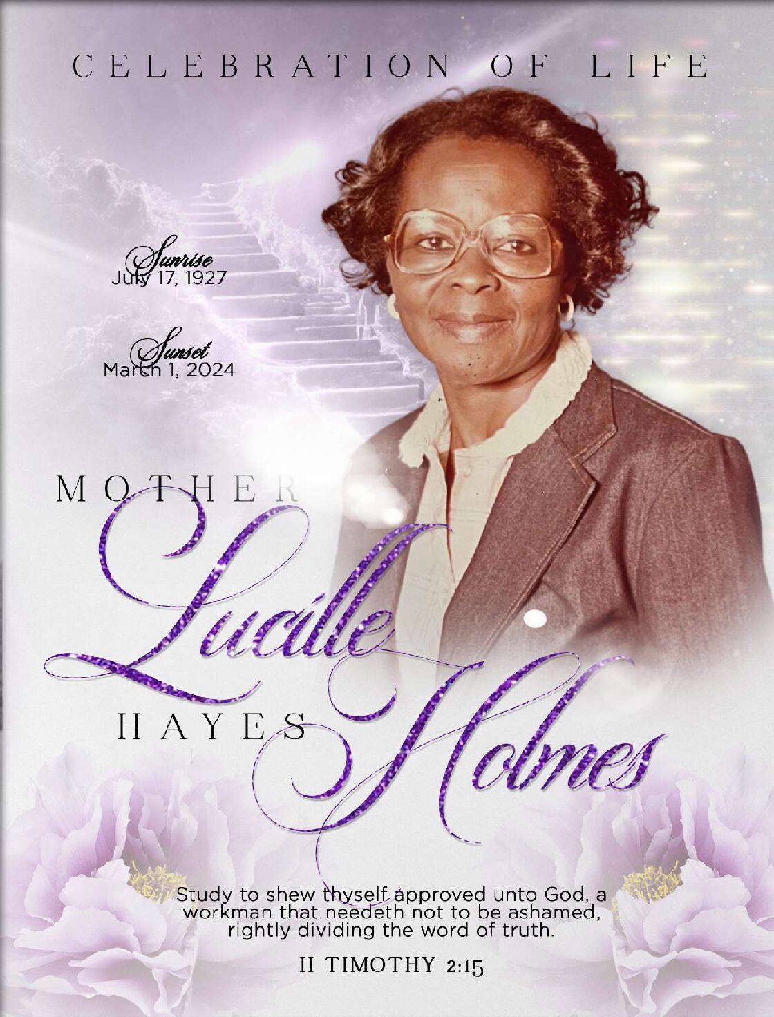 Lucille Hayes Holmes 1927 – 2024