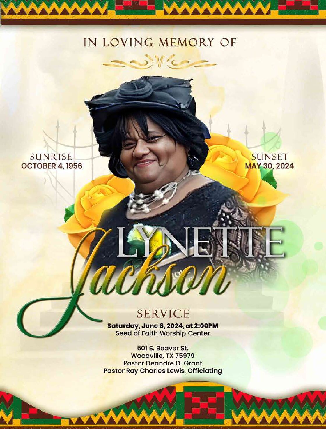 Lynette Jackson 1956 – 2024