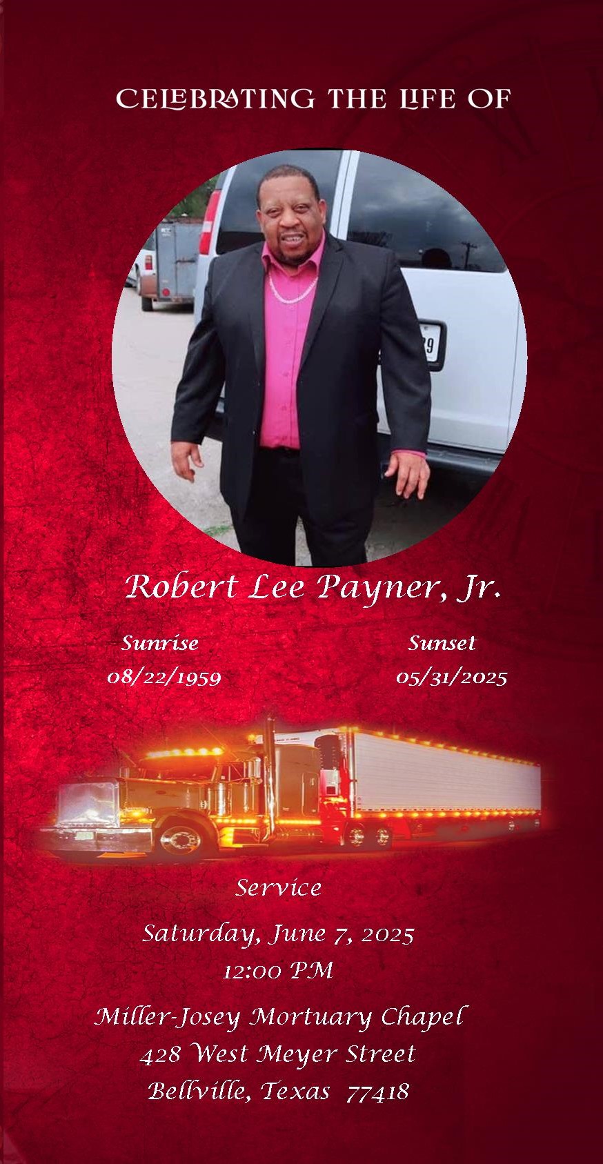 Robert Lee Payne Jr.  1959 – 2025