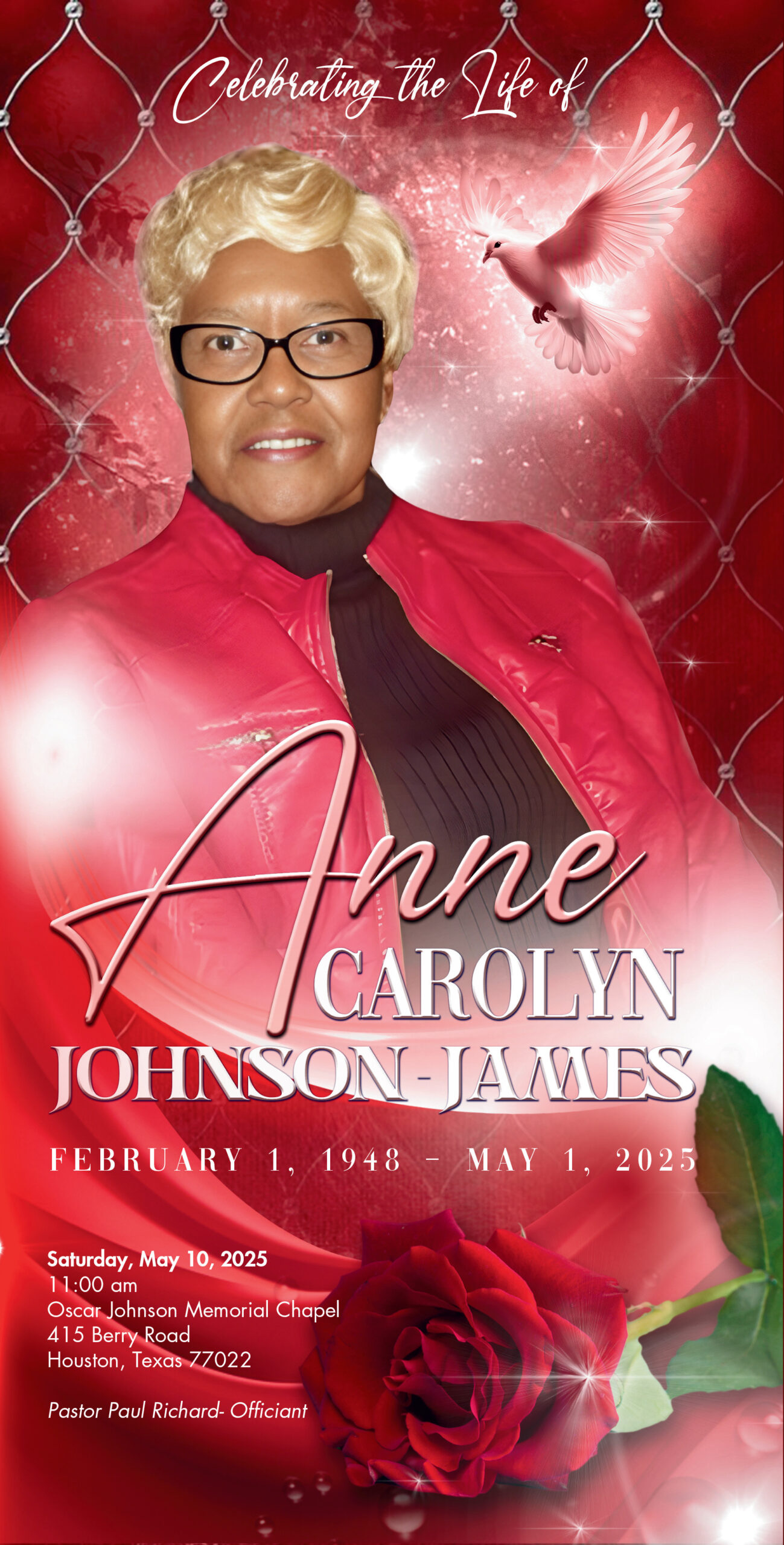 Anne Carolyn Johnson James 1948-2025