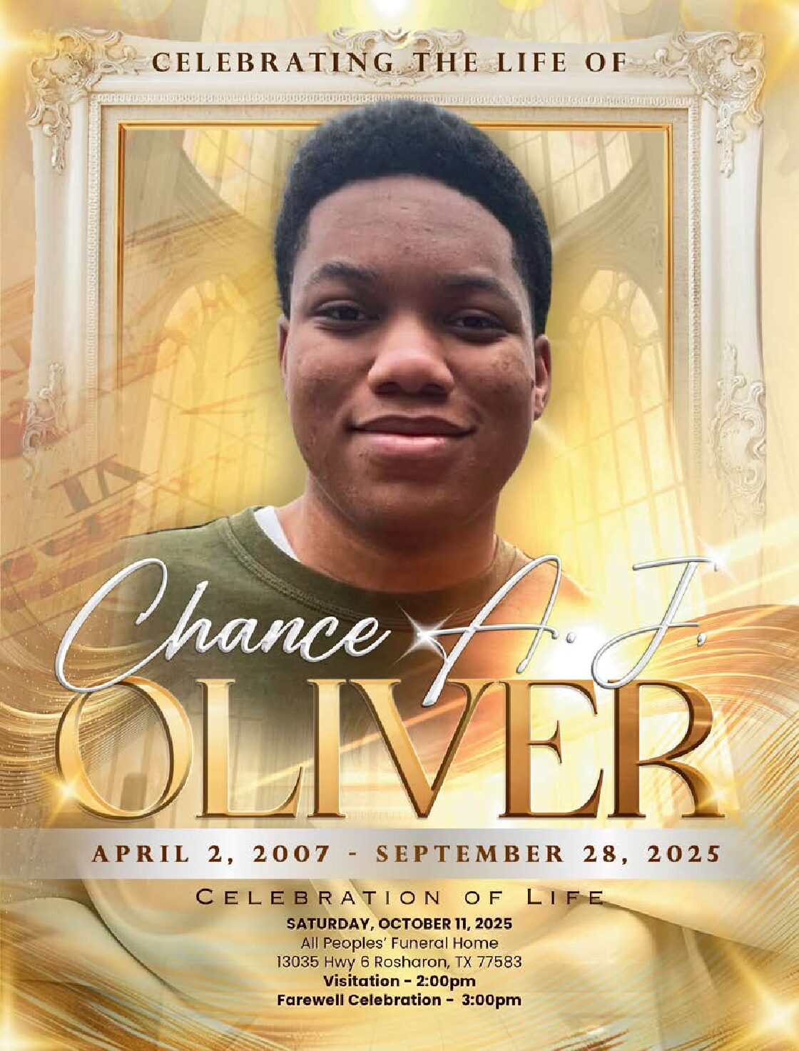 Chance A. Oliver 2007 – 2025 Chance A. Oliver 2007 – 2025