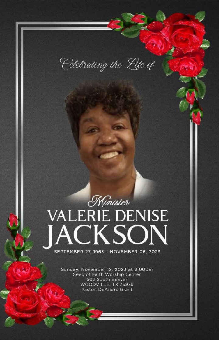 Valerie Denise Jackson 1963 – 2023