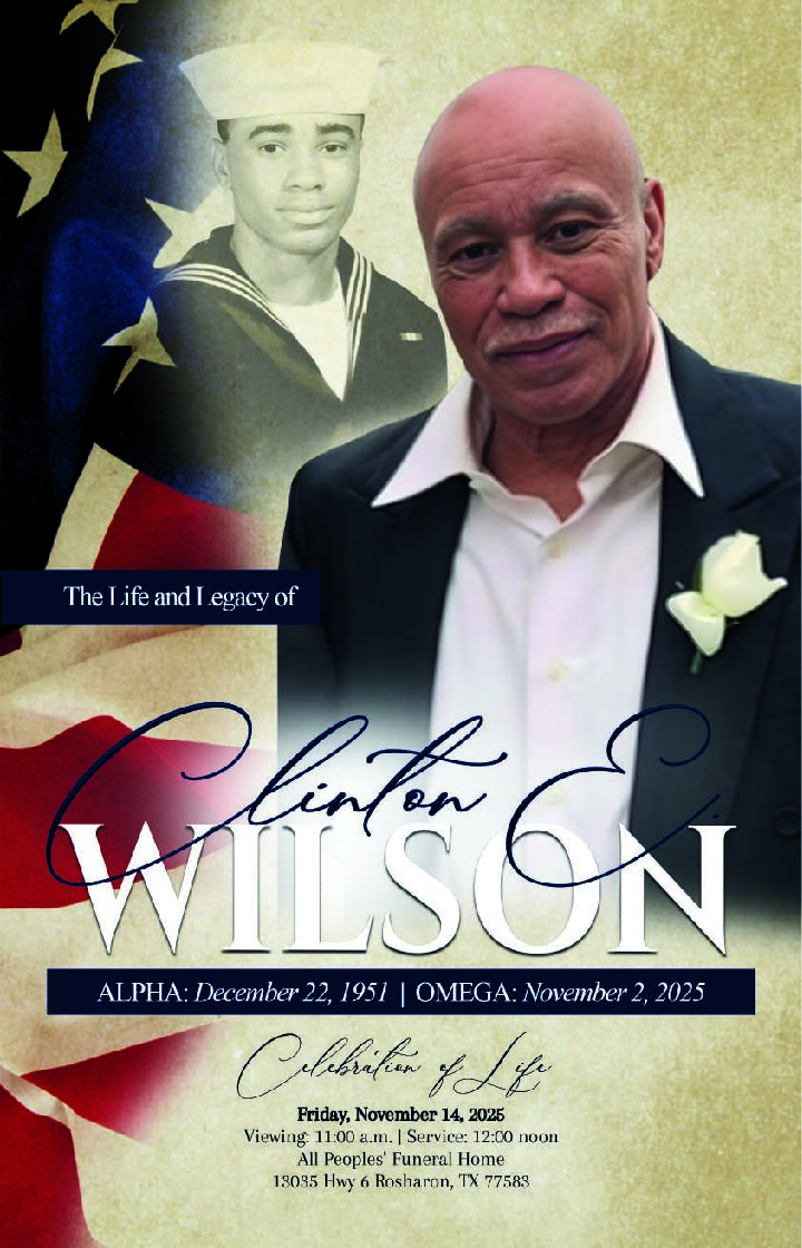 Clinton Earl Wilson 1951-2025 Clinton Earl Wilson 1951-2025