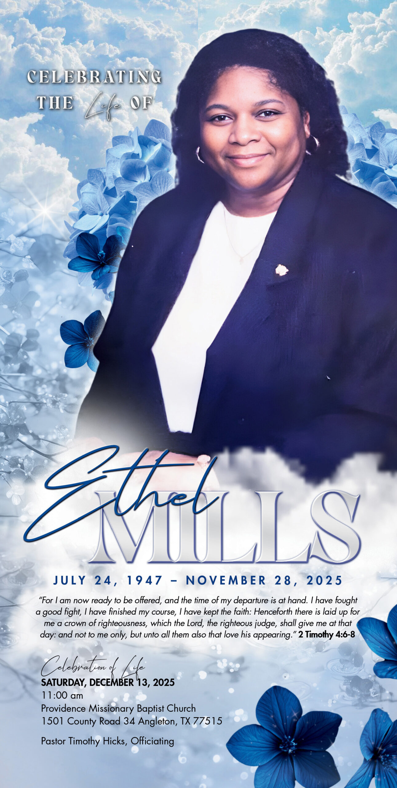 Ethel Mills 1947 – 2025