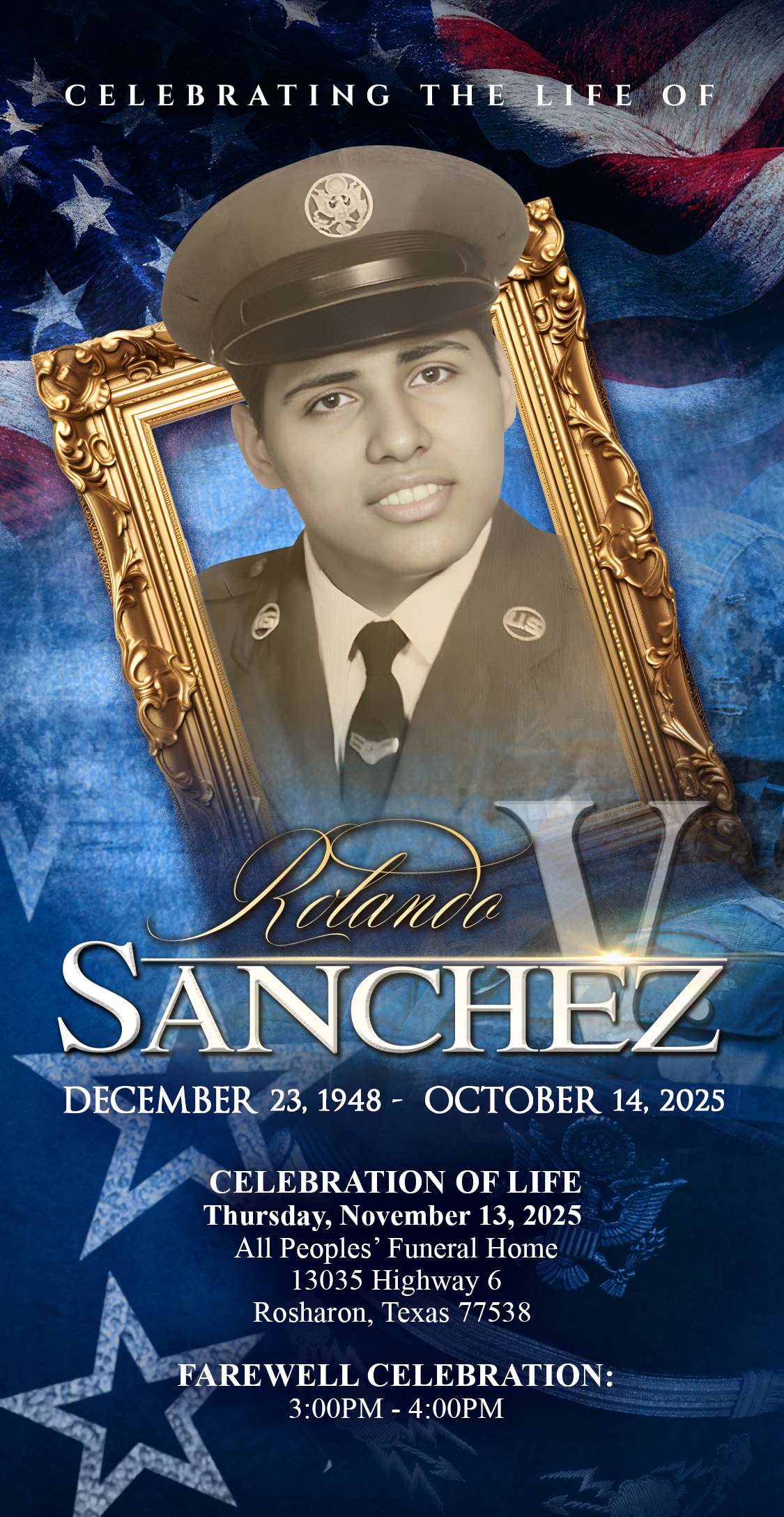 Rolando V. Sanchez 1948-2025 Rolando V. Sanchez 1948-2025