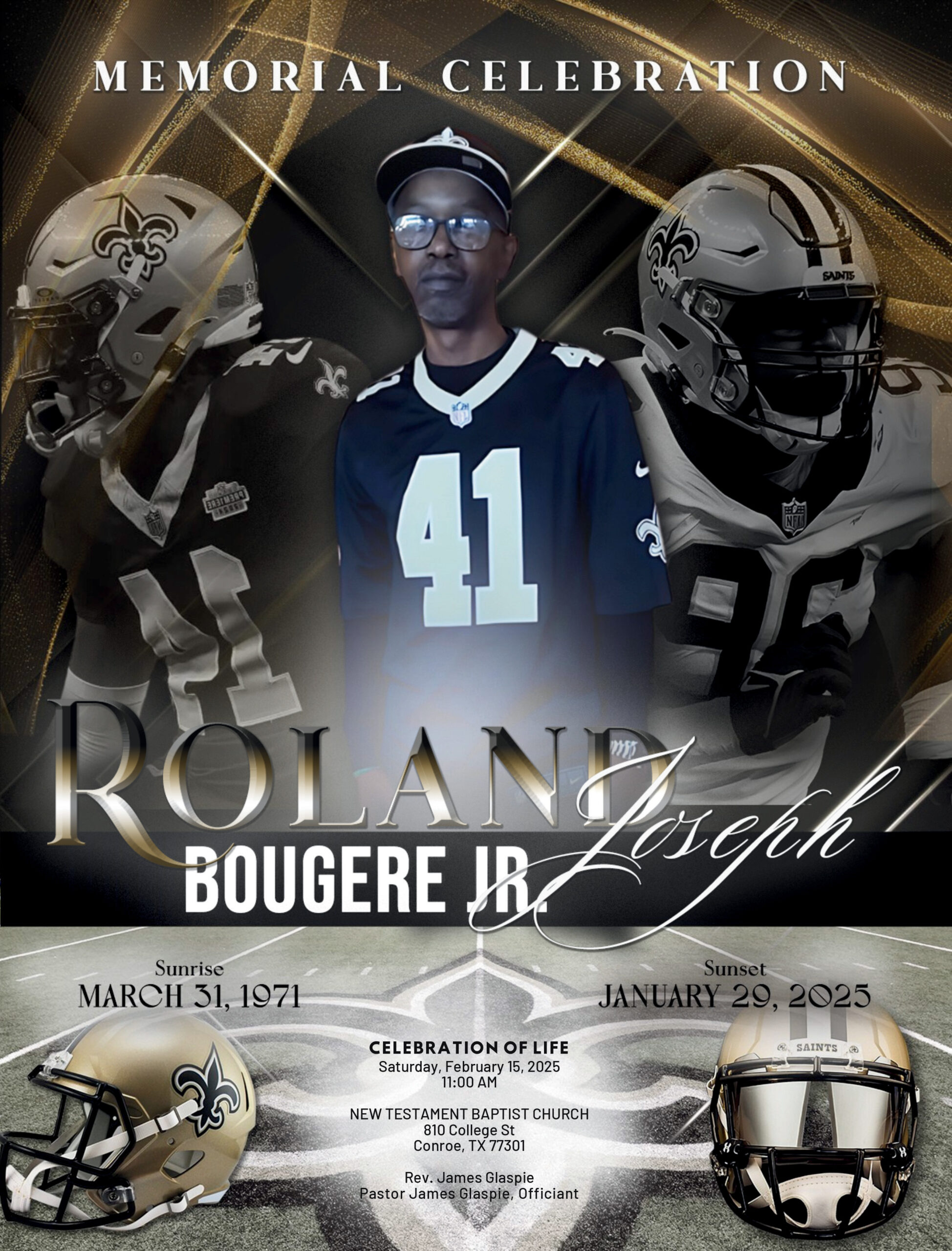 Roland Joseph Bougere Jr. 1971 – 2024