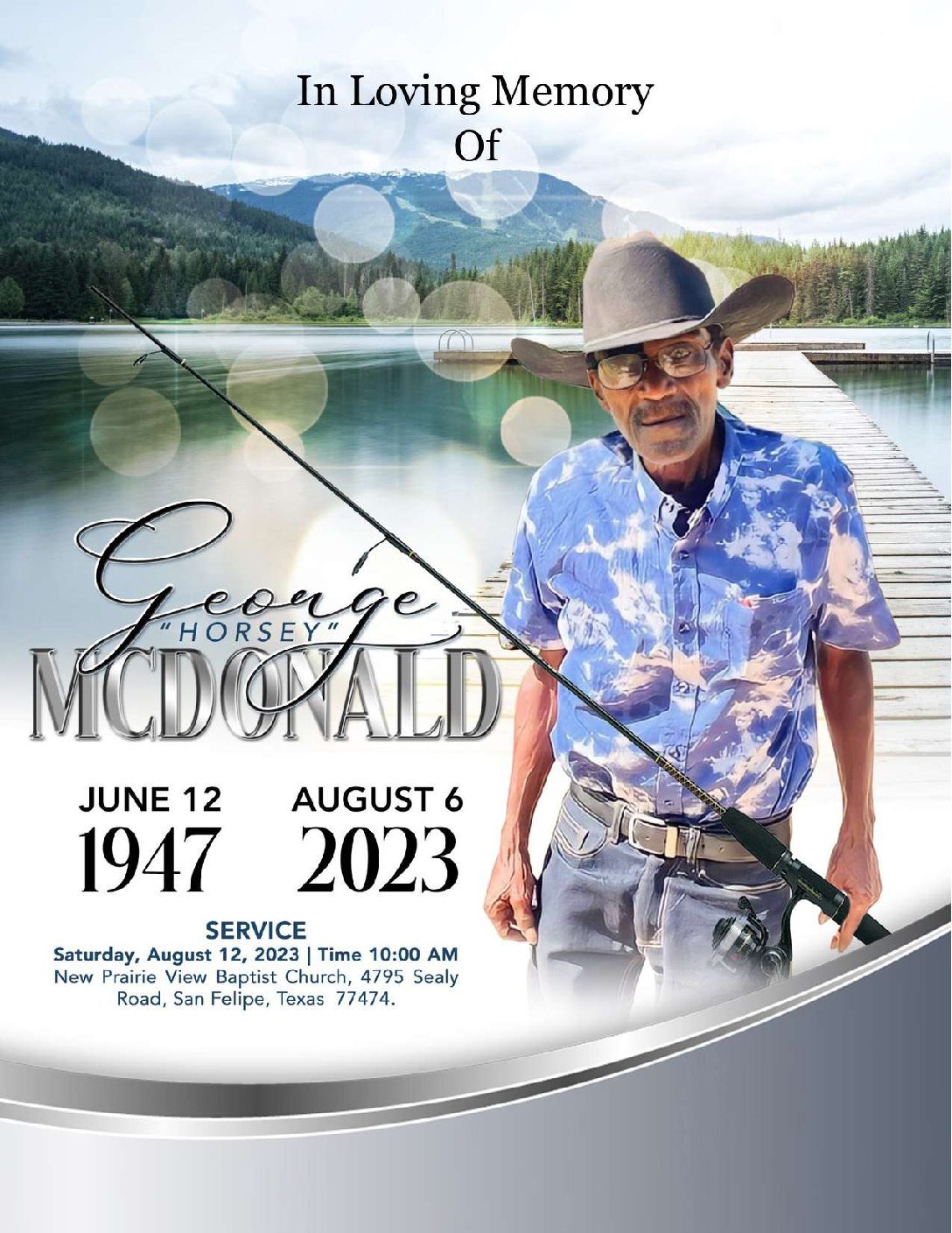 George “Horsey” McDonald 1947 – 2023