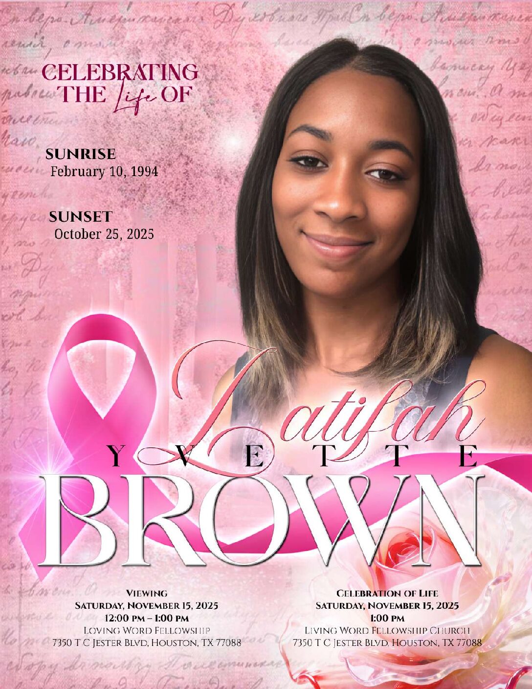 Latifah Yvette Brown 1994-2025 Latifah Yvette Brown 1994-2025