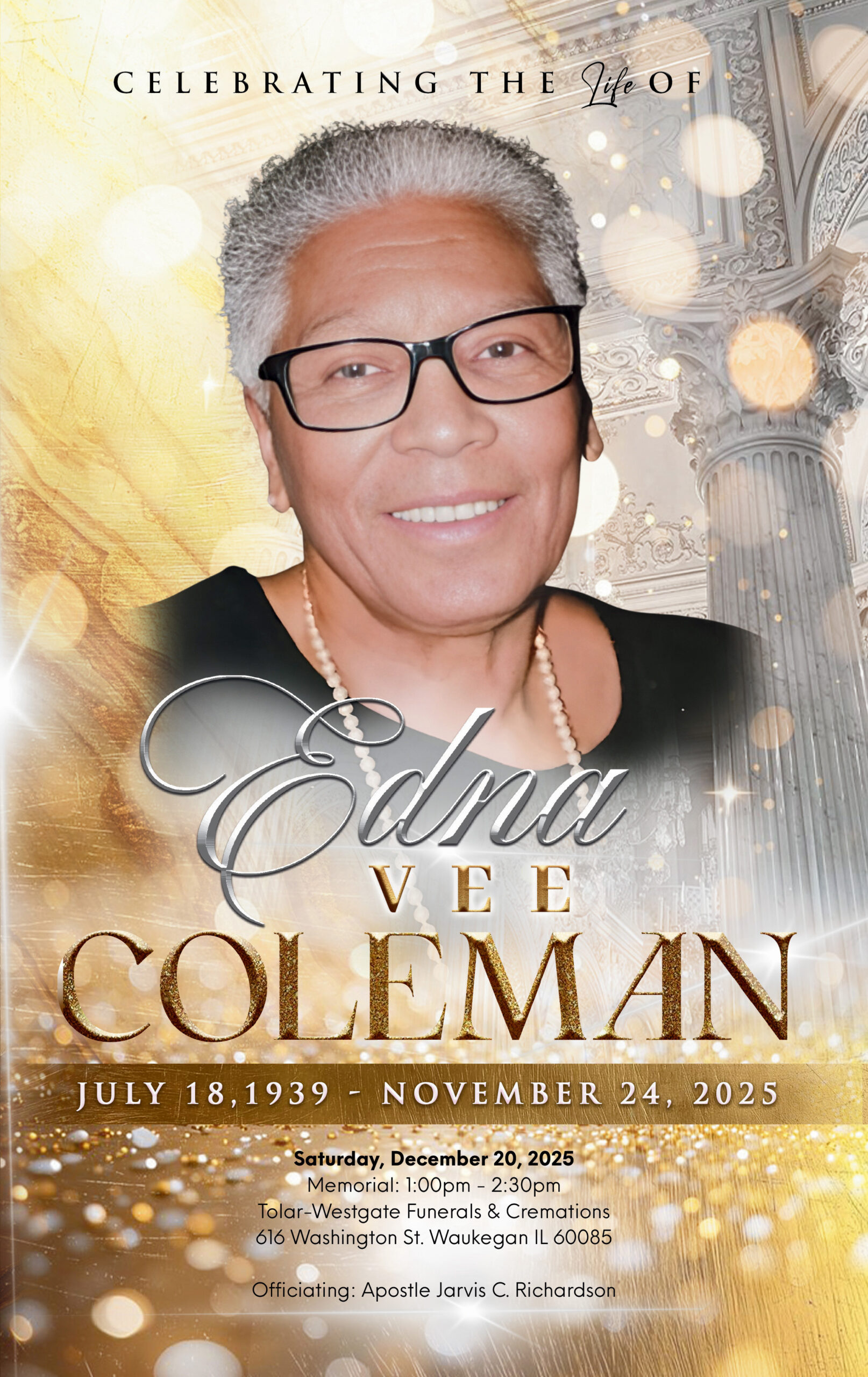 Edna Vee Coleman 1939 – 2025