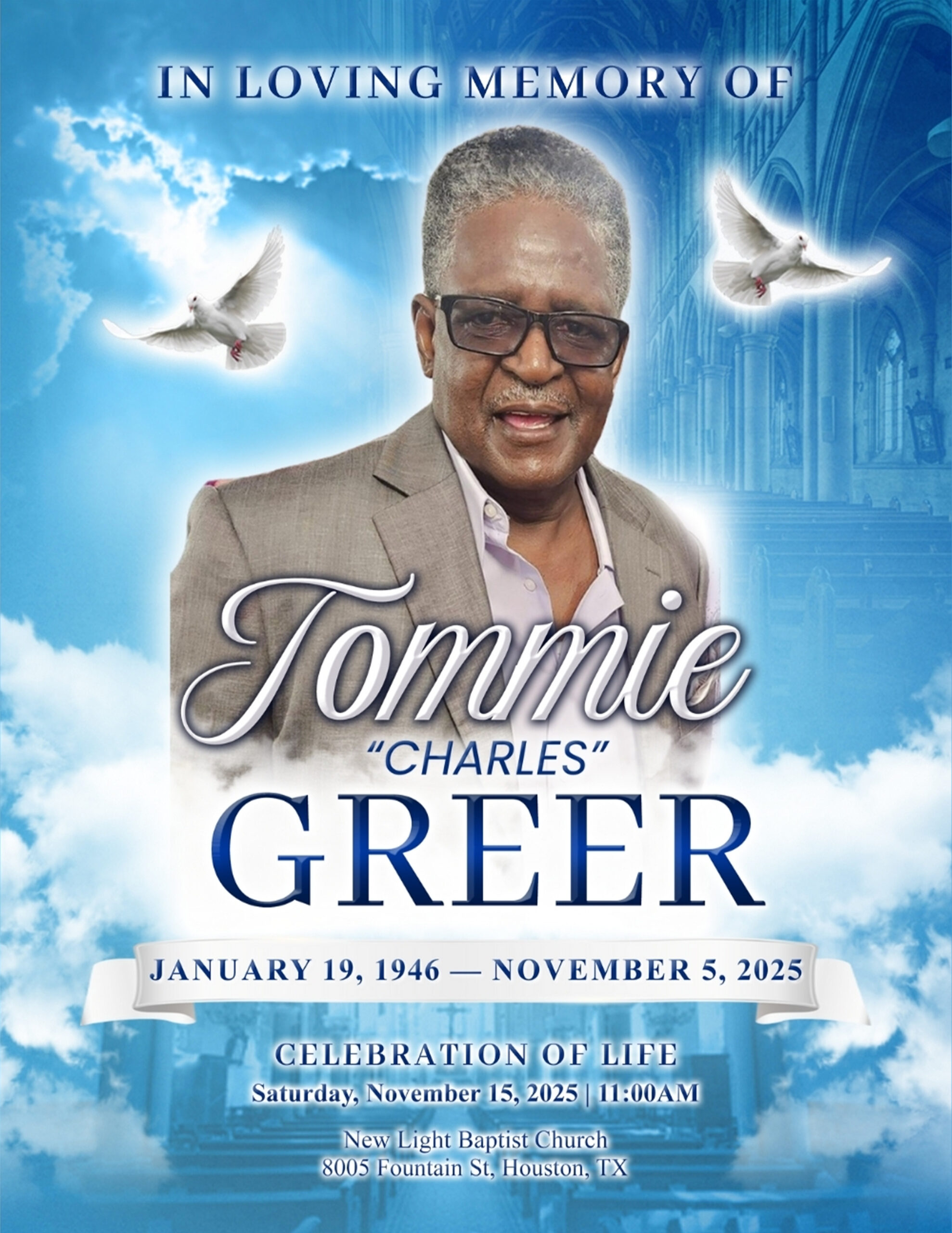 Tommie Charles Greer 1946 – 2025 Tommie Charles Greer 1946 – 2025