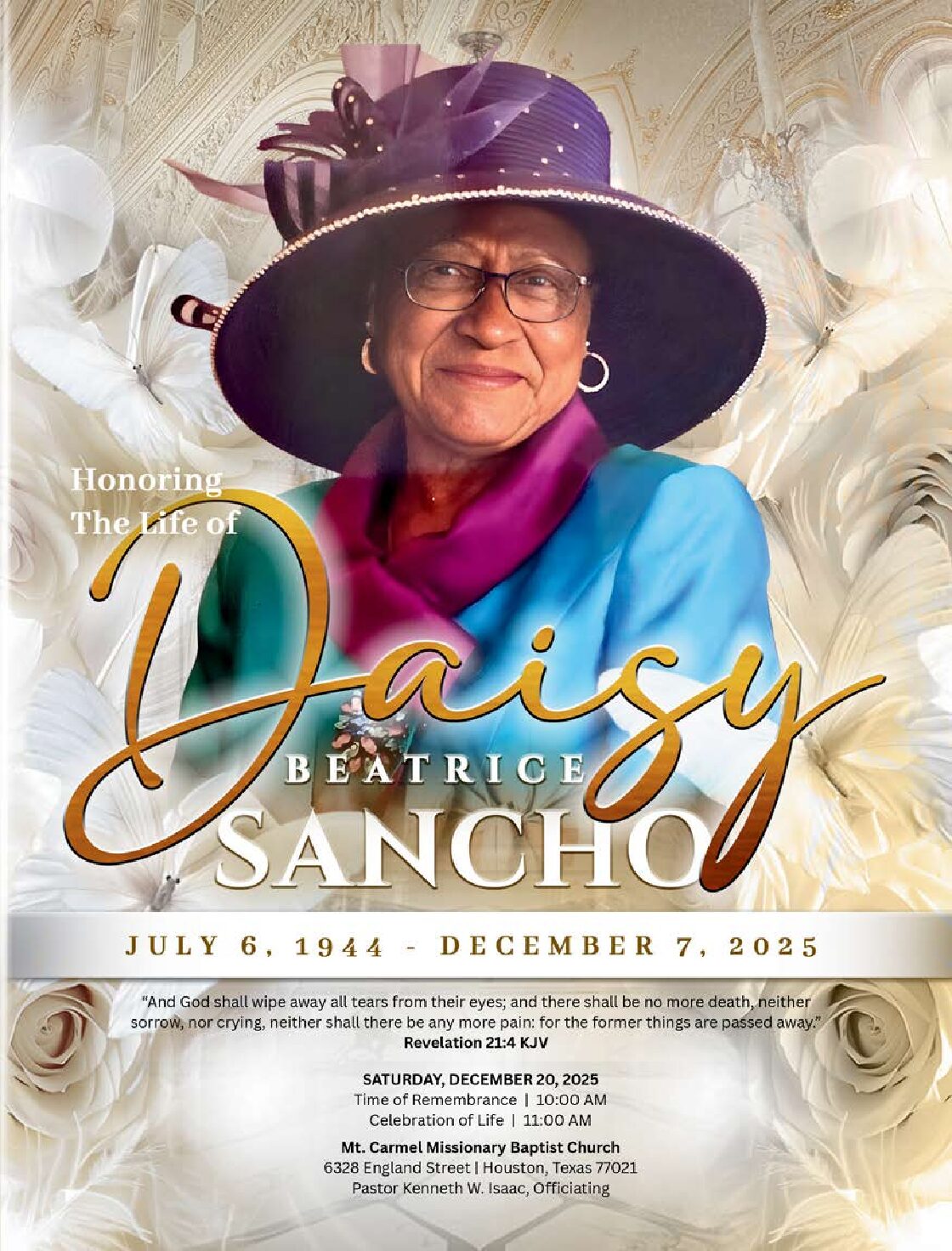 Daisy Beatrice Sancho 1944 – 2025