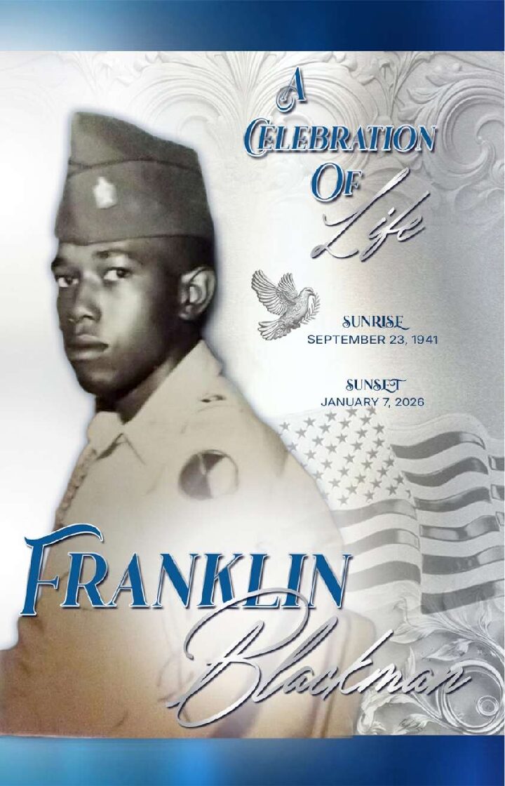 Franklin Blackman 1941 – 2026 Franklin Blackman 1941 – 2026