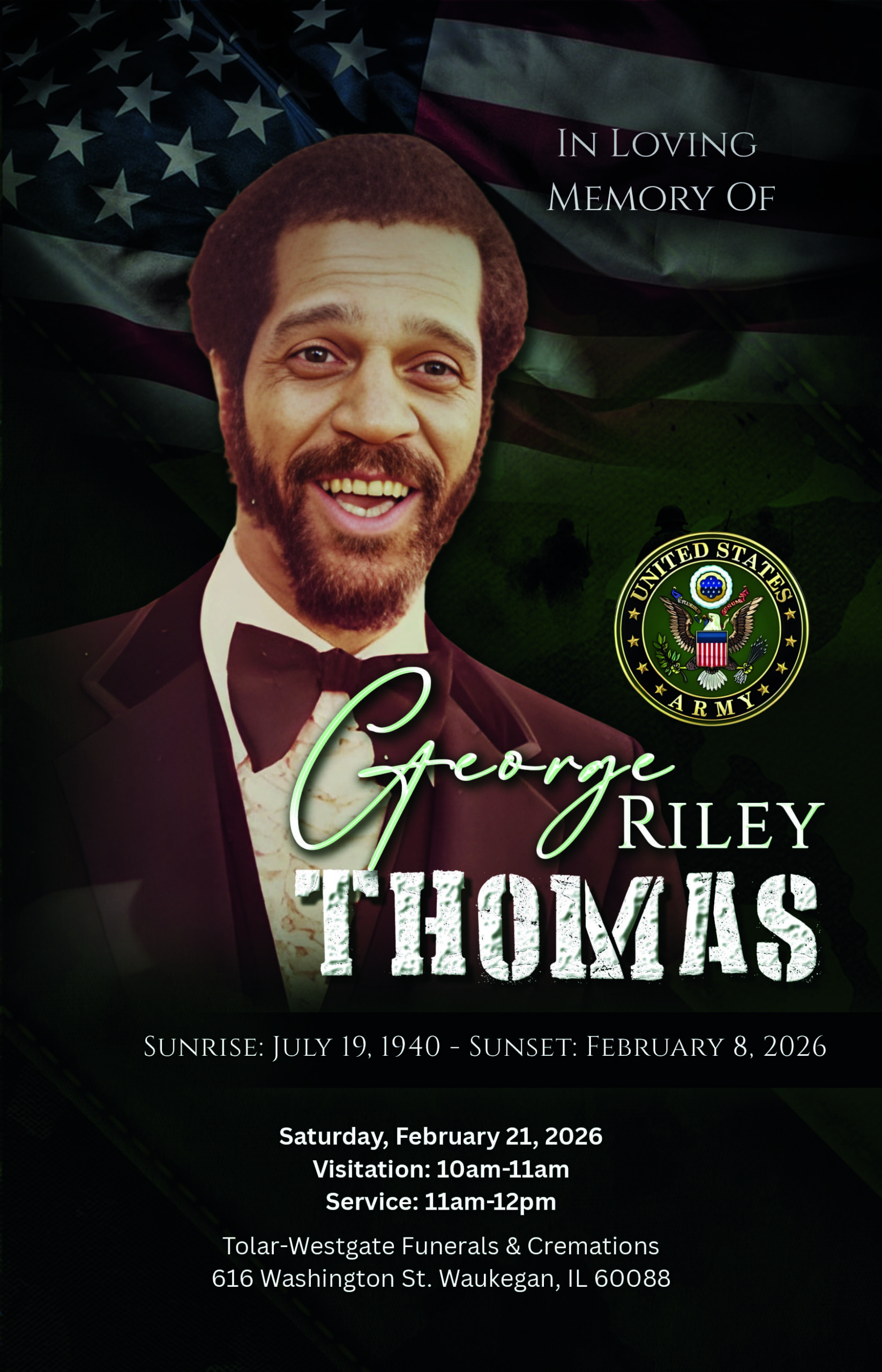 George Riley Thomas 1940 – 2026