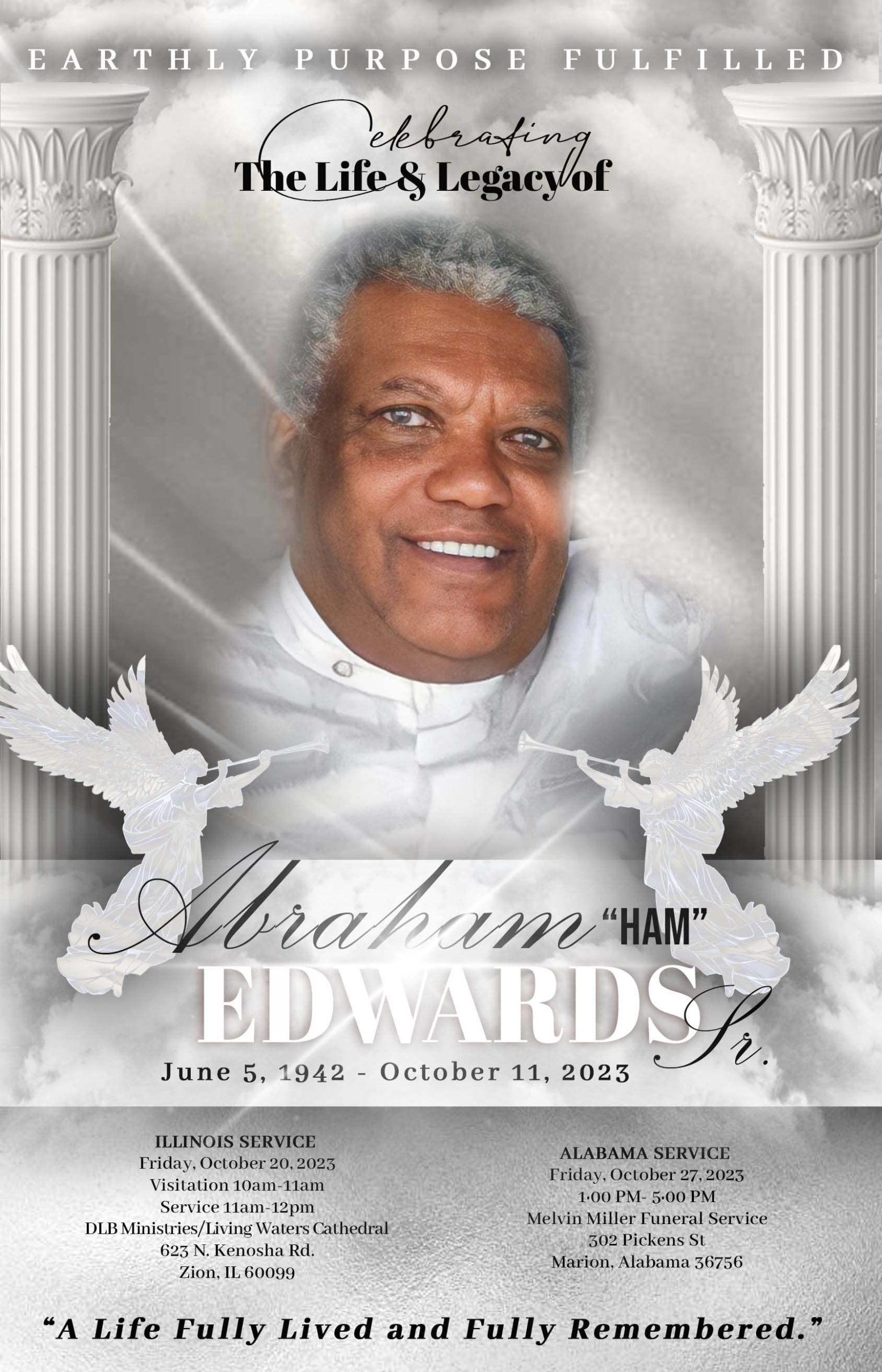 Abraham “Ham” Edwards Sr. 1942 – 2023