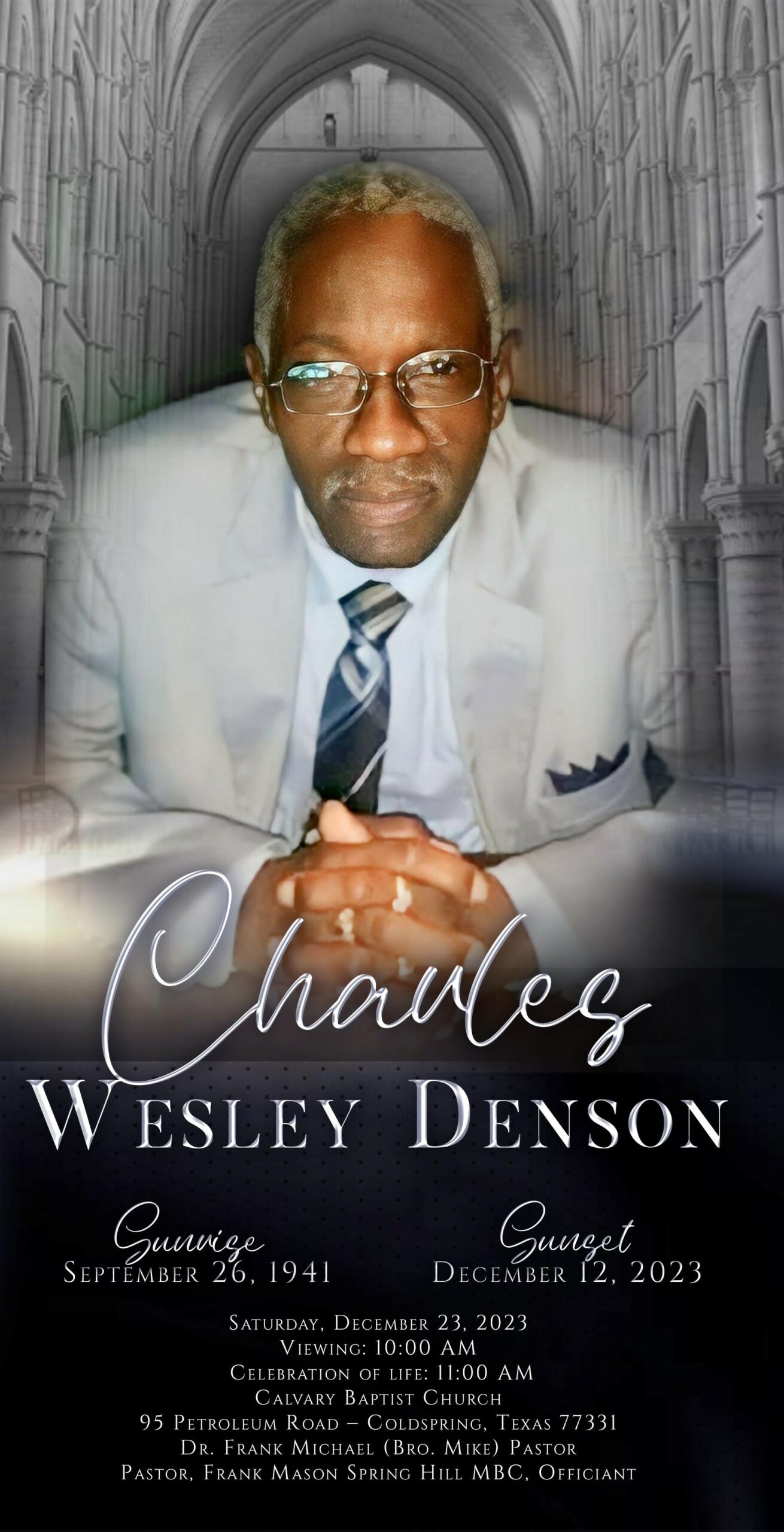 Charles Wesley Denson 1941-2023