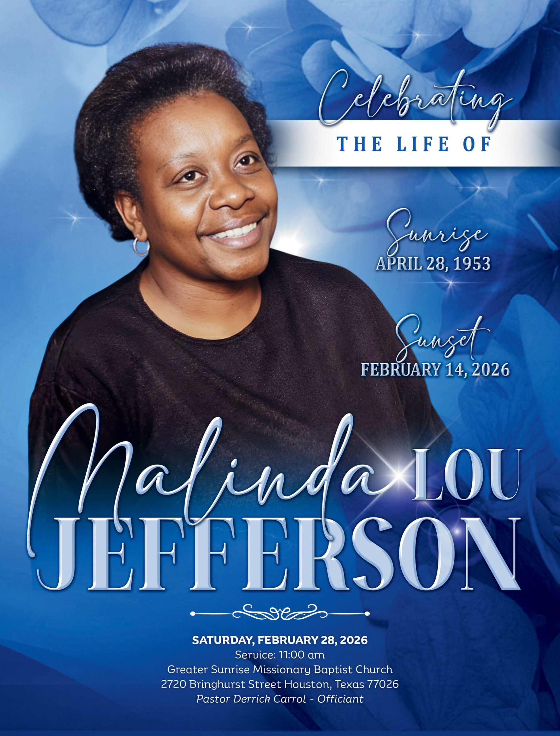 Malinda Lou Jefferson 1953 – 2026