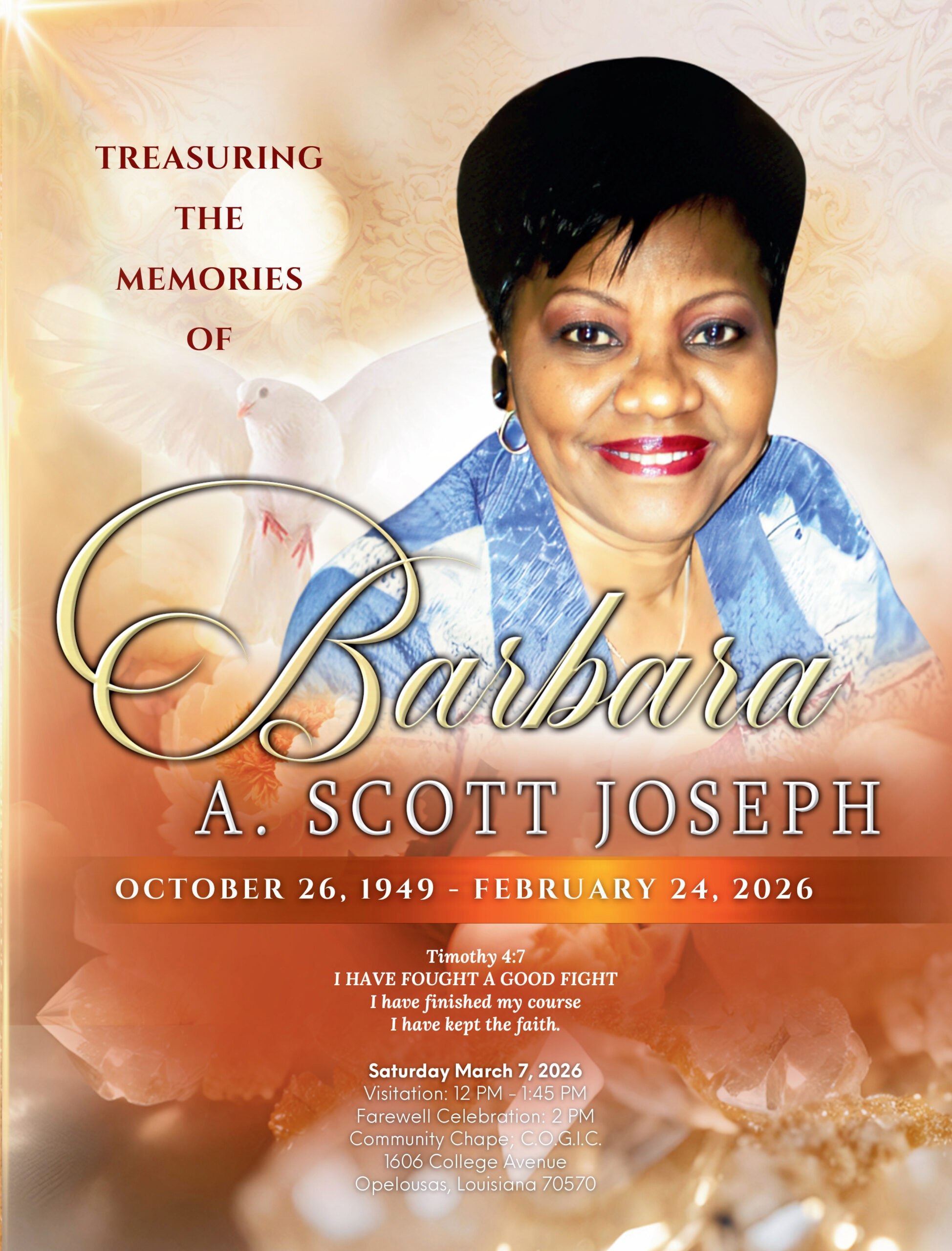 Barbara Joseph 1949 – 2026