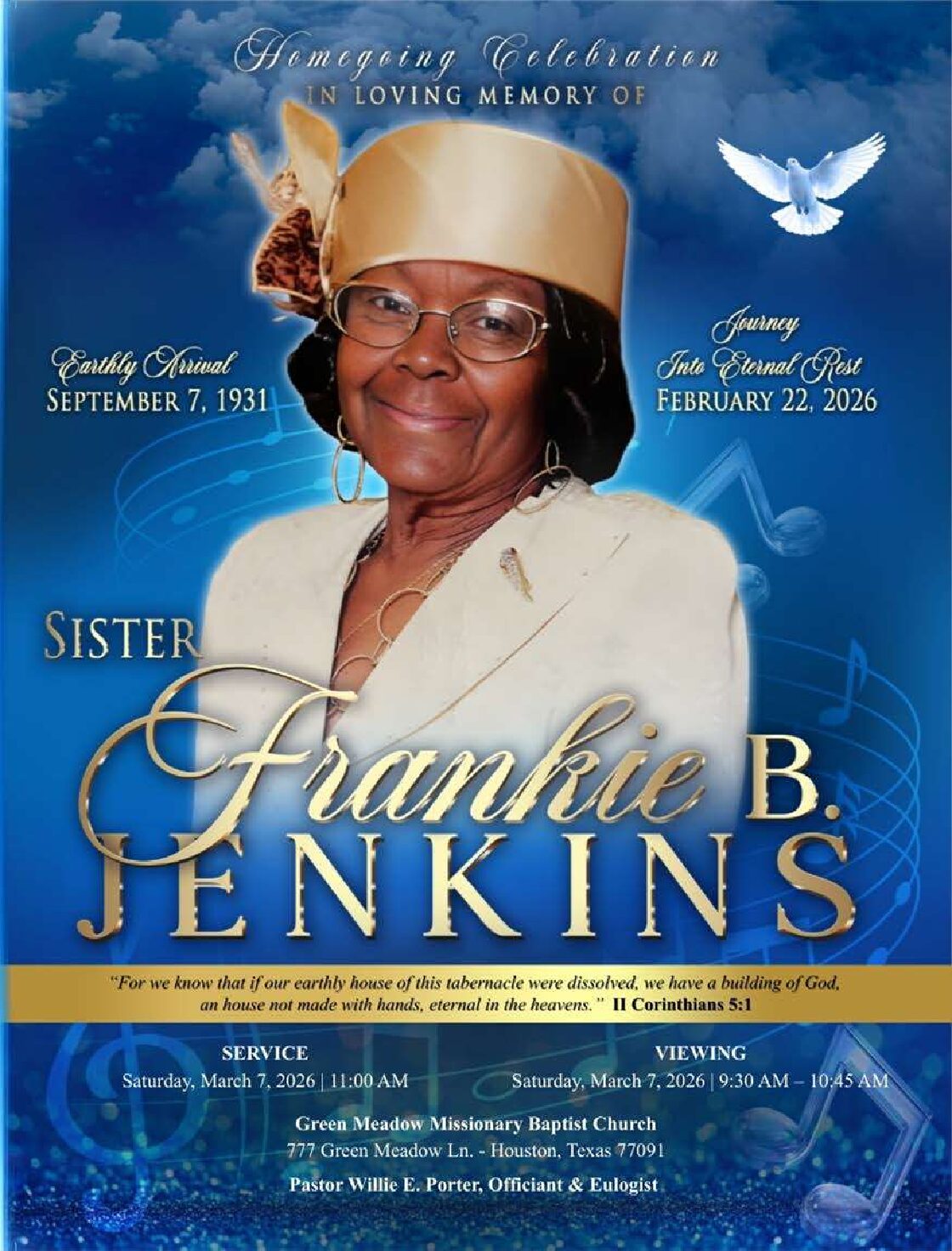 Frankie B. Jenkins 1931-2026