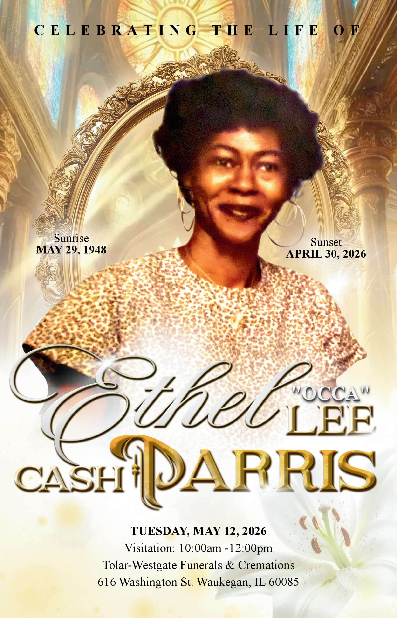 Ethel Lee Cash Parris “Occa” 1948-2026