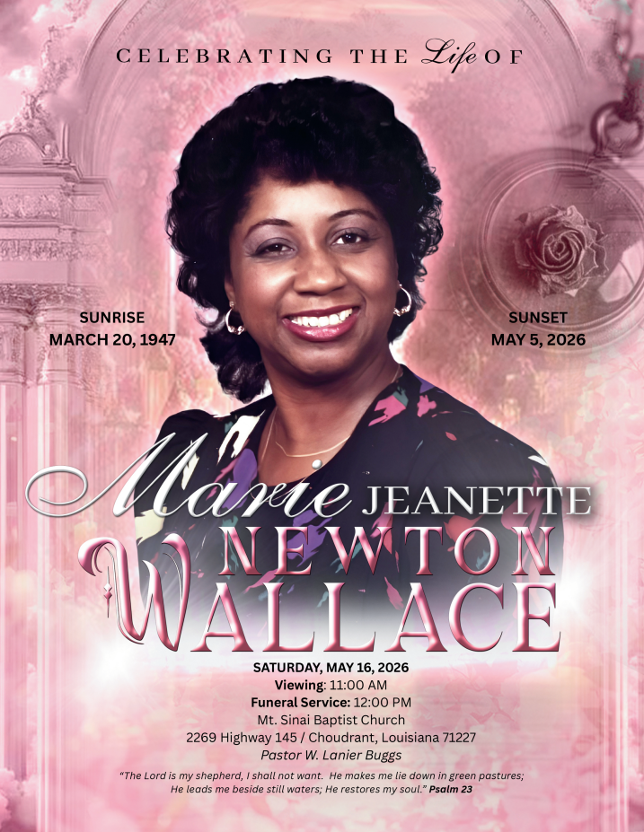 Marie Jeanette Newton Wallace 1947-2026