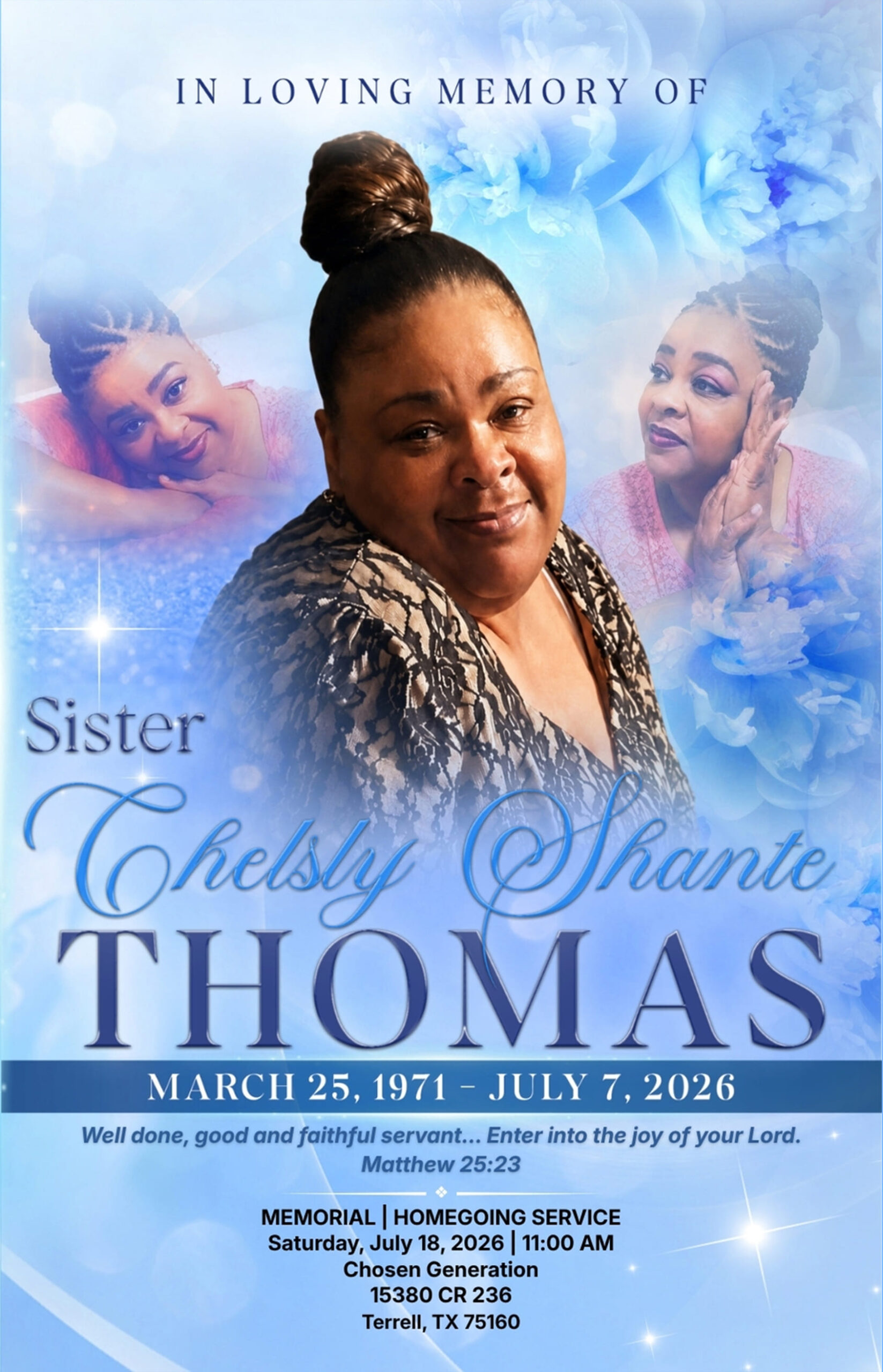 CHELSLY SHANTE THOMAS 1971 – 2026
