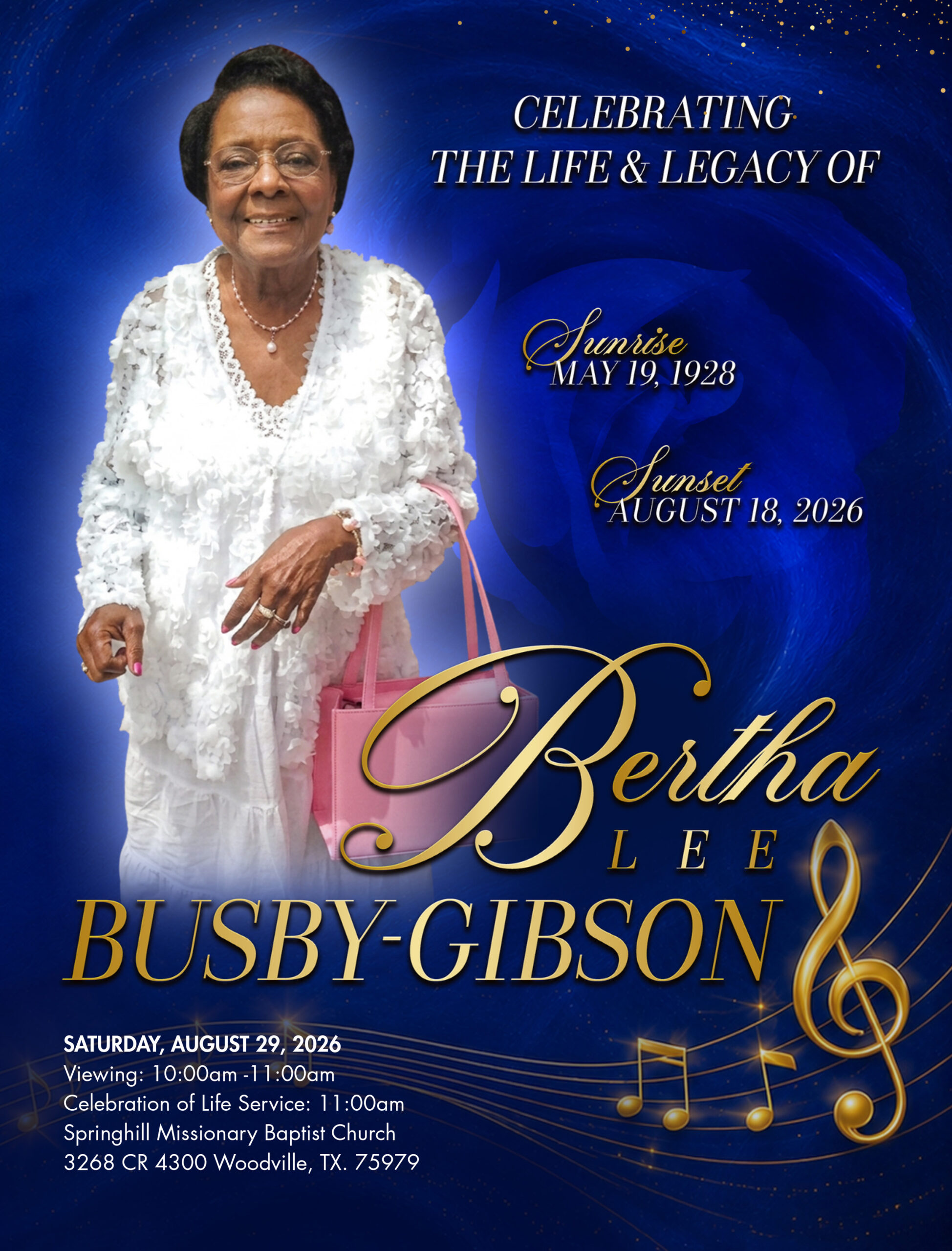 Bertha Lee Busby-Gibson 1928-2026