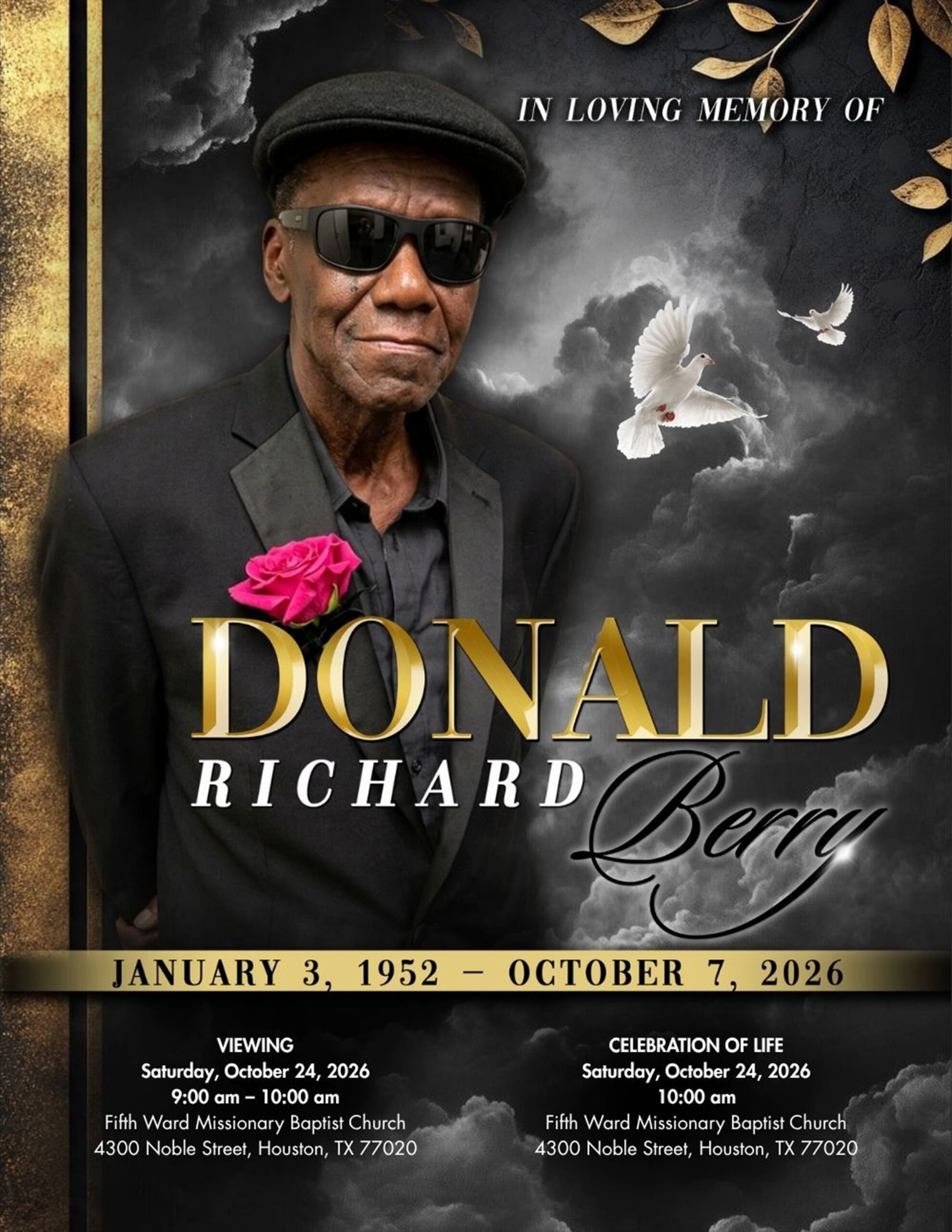 Donald Richard Berry 1952 – 2026