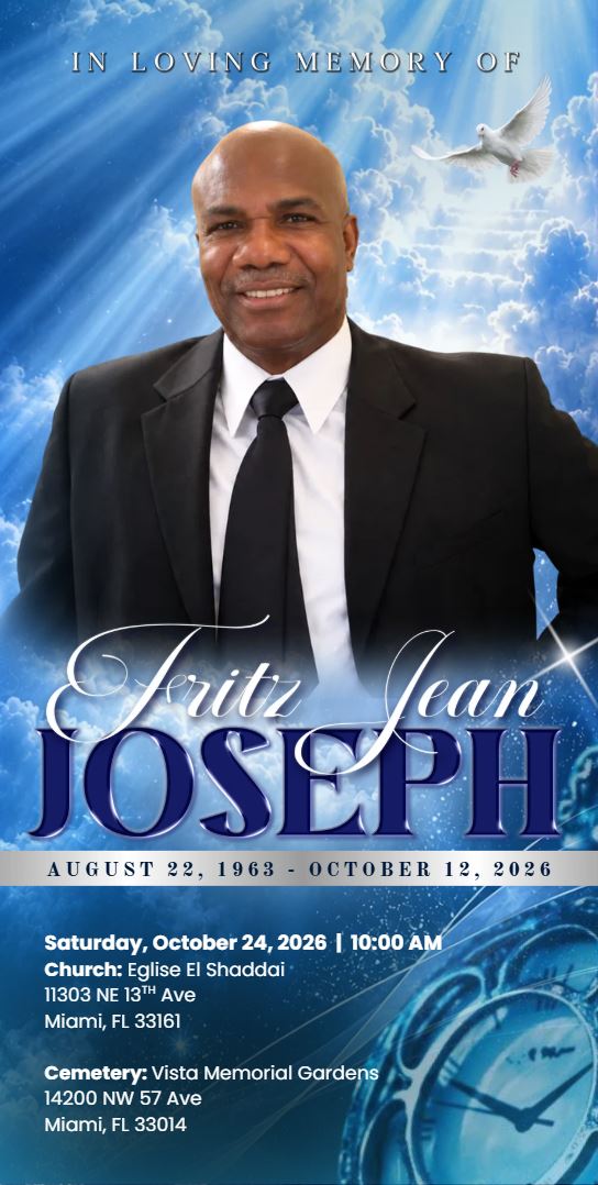 Fritz Jean Joseph 1963 – 2026
