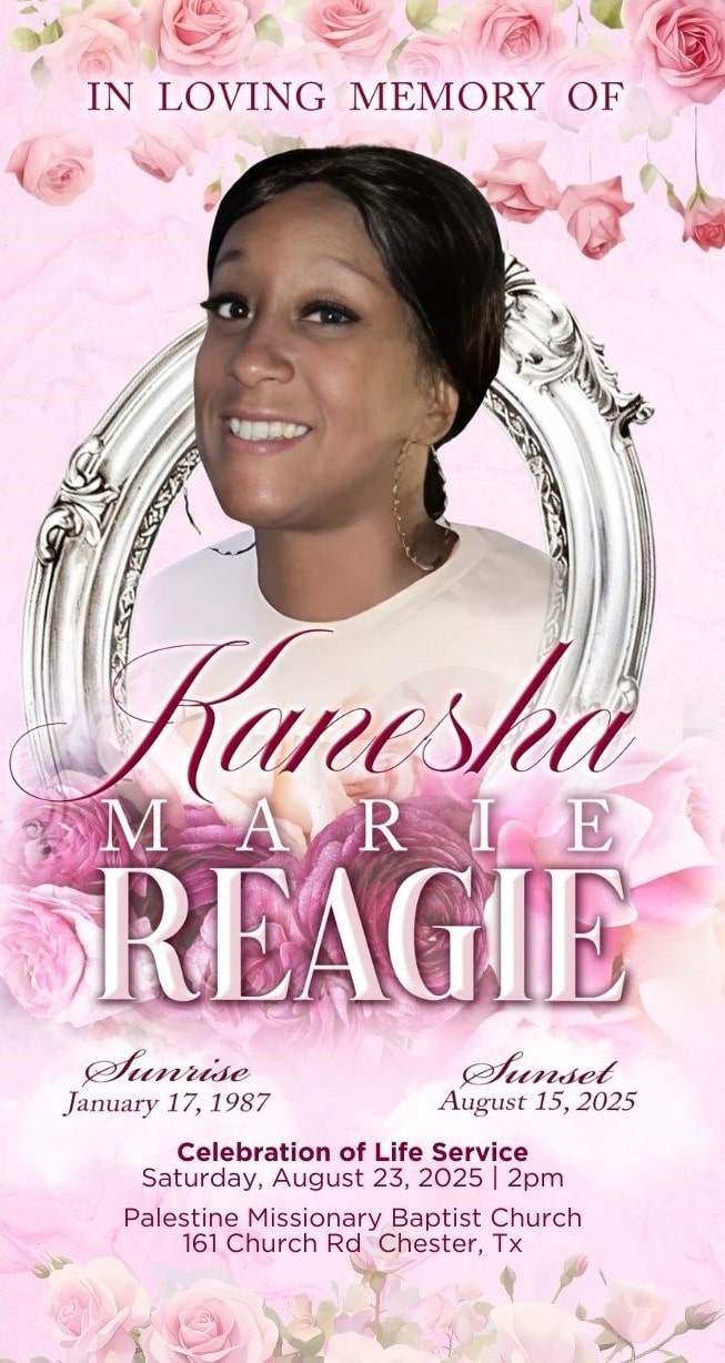 Kanesha Marie Reagie 1987 – 2025