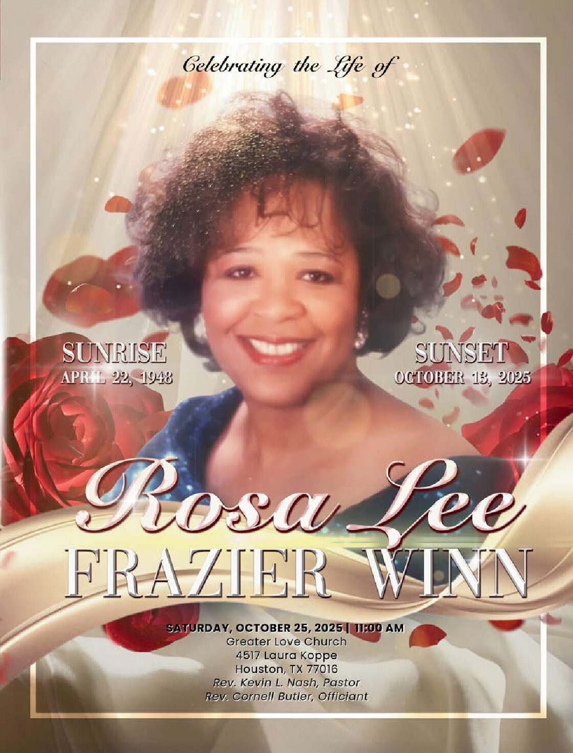 Rosa Lee Frazier Winn 1948 – 2025