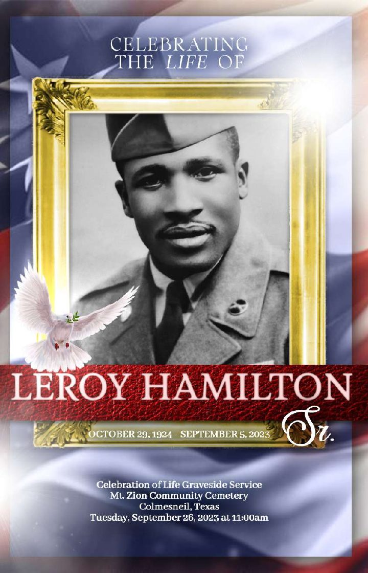 Leroy Hamilton Sr. 1924 – 2023