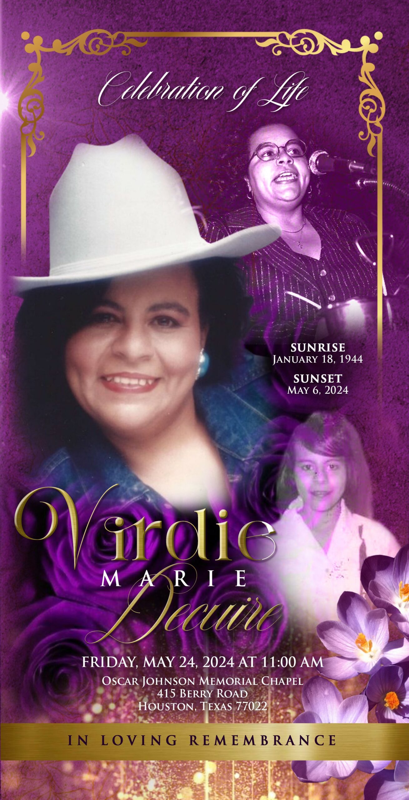 Virdie Marie DeCuire 1944 – 2024