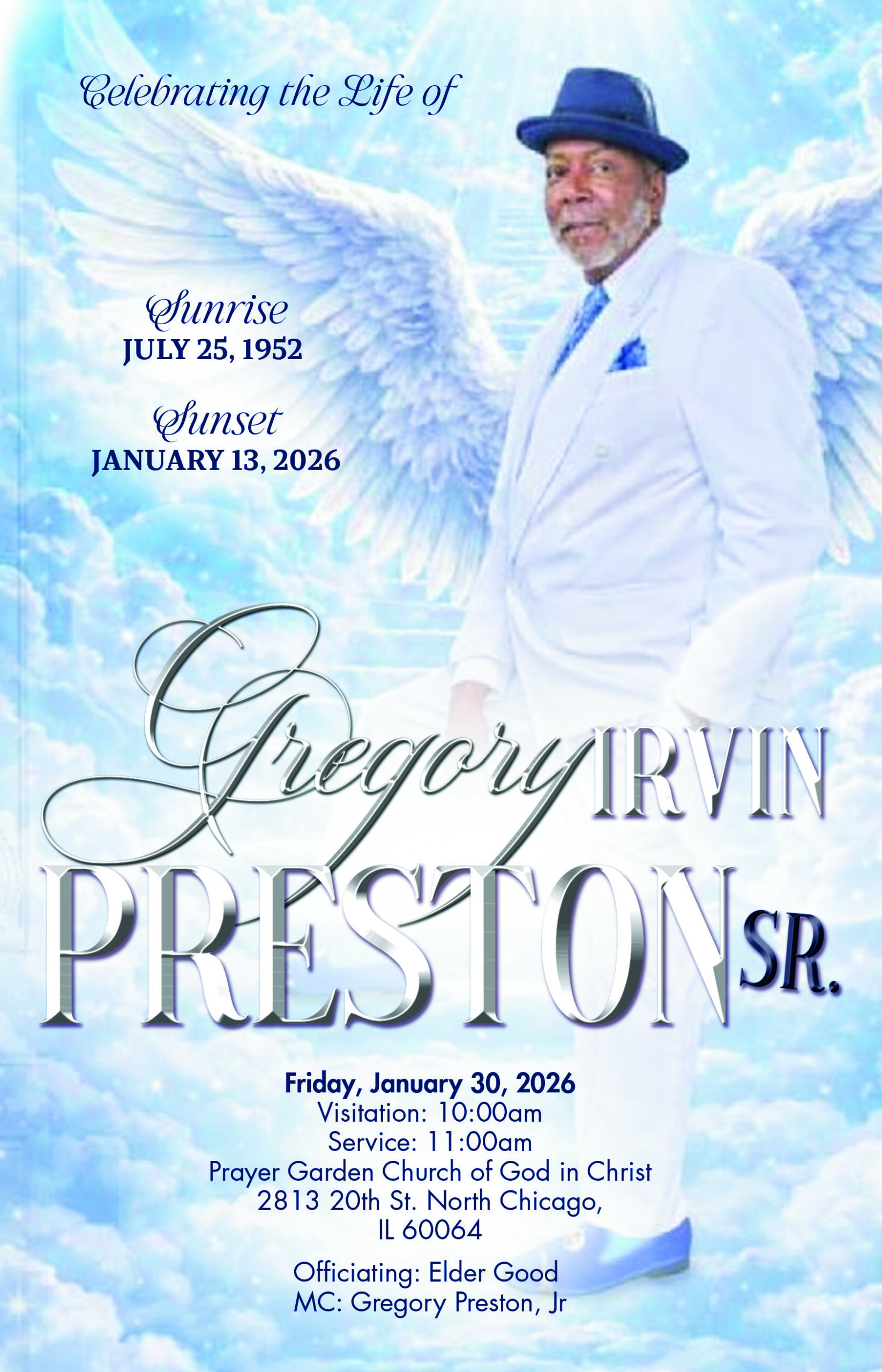 Gregory Preston Sr. 1952 – 2026