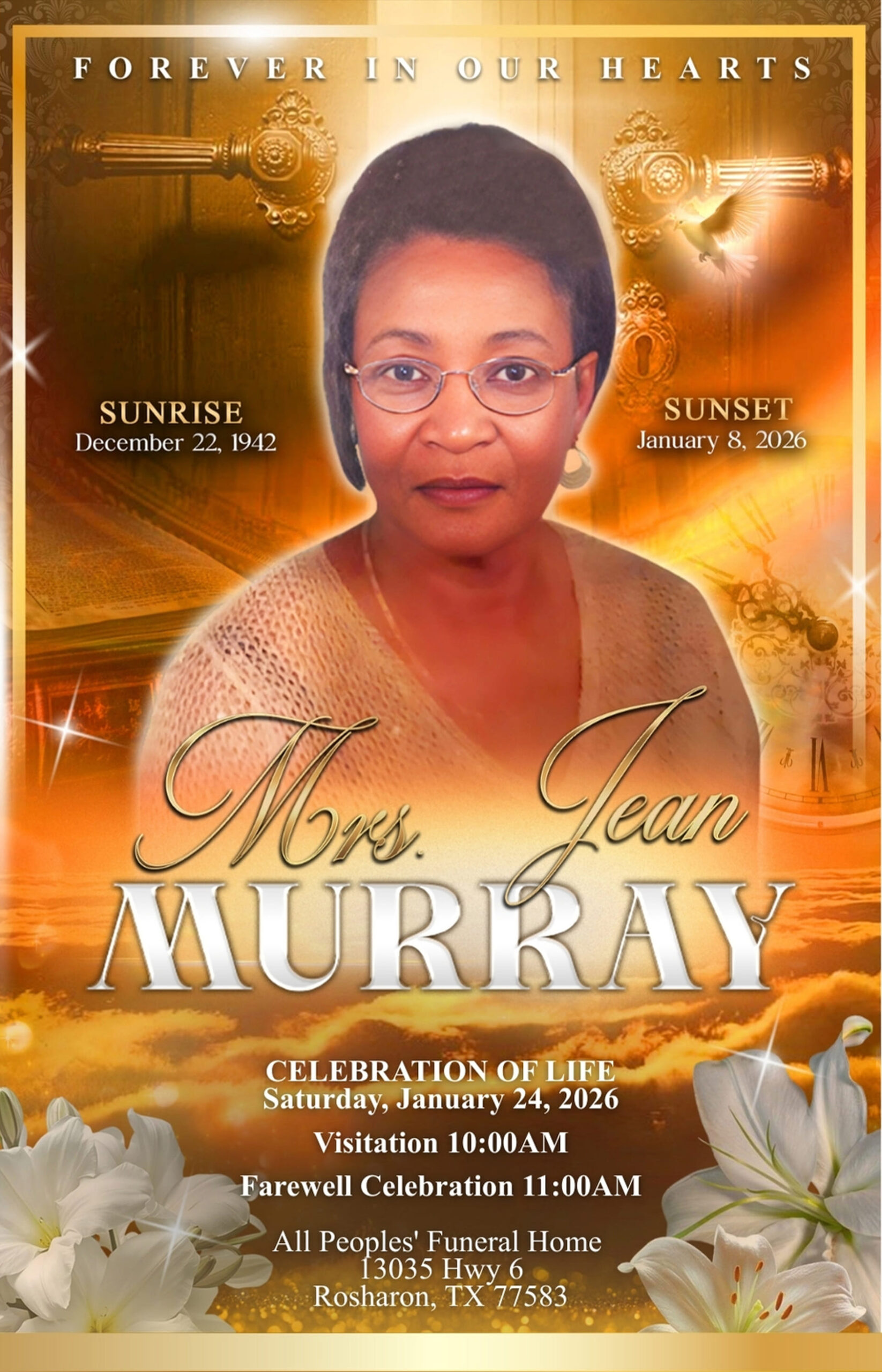 Jean Murray 1942 – 2026