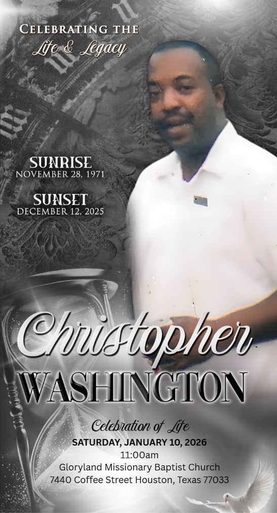 Christopher Washington 1971-2025