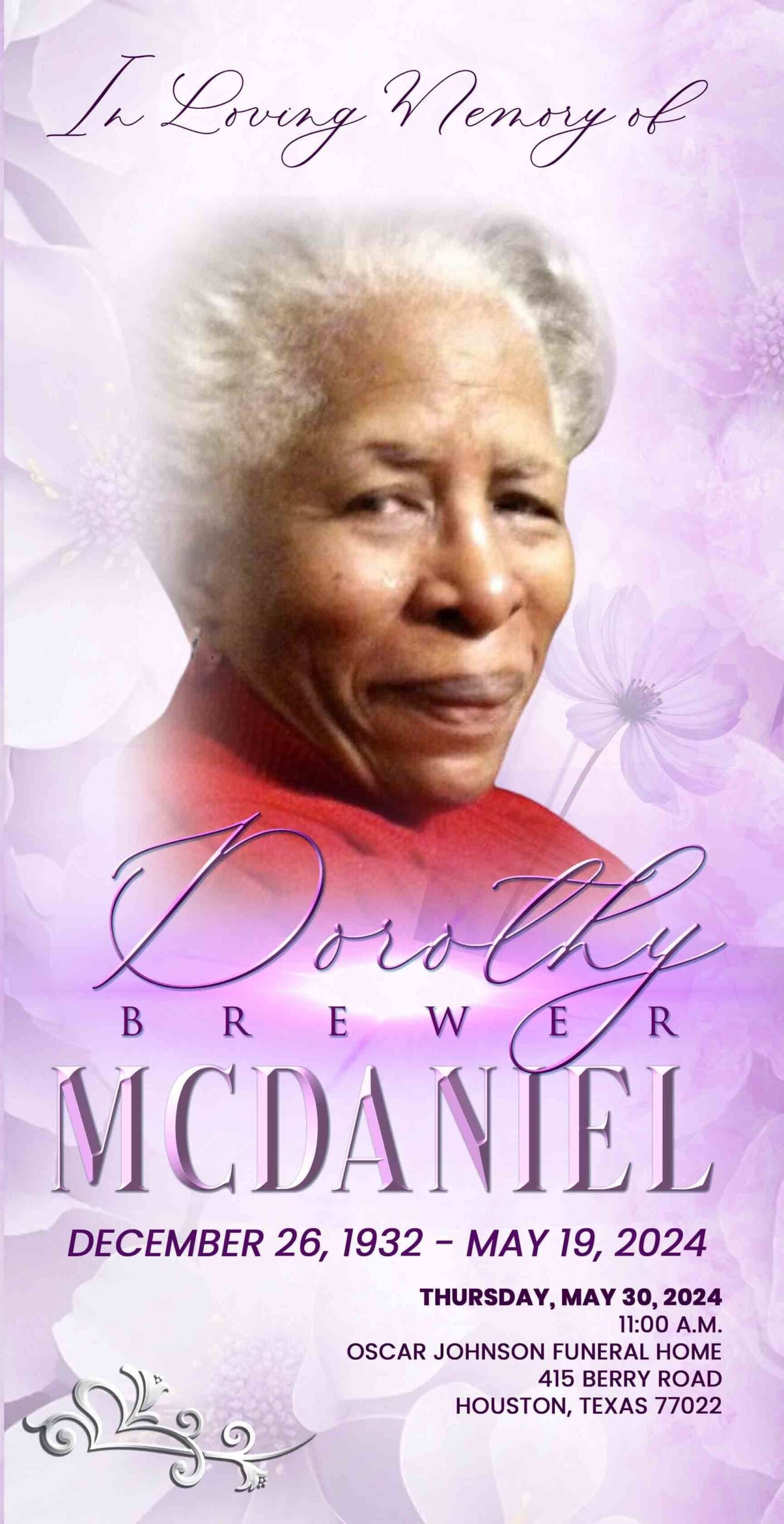 Dorothy Brewer McDaniel 1932 – 2024