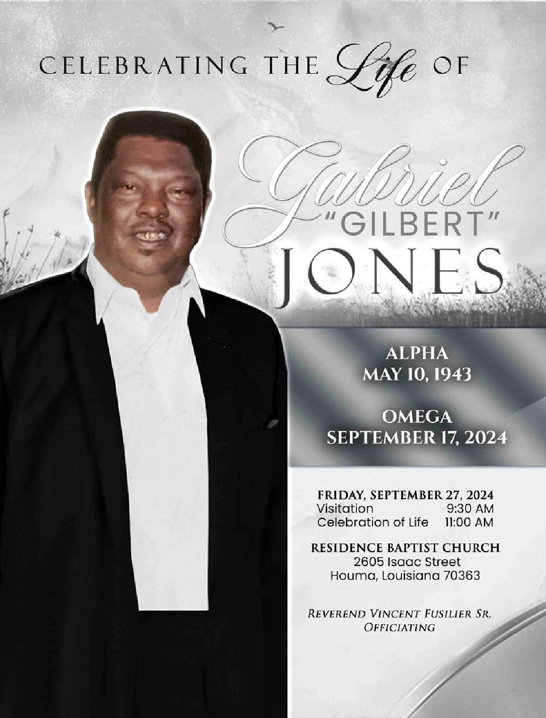 Gabriel “Gilbert” Jones 1943-2024