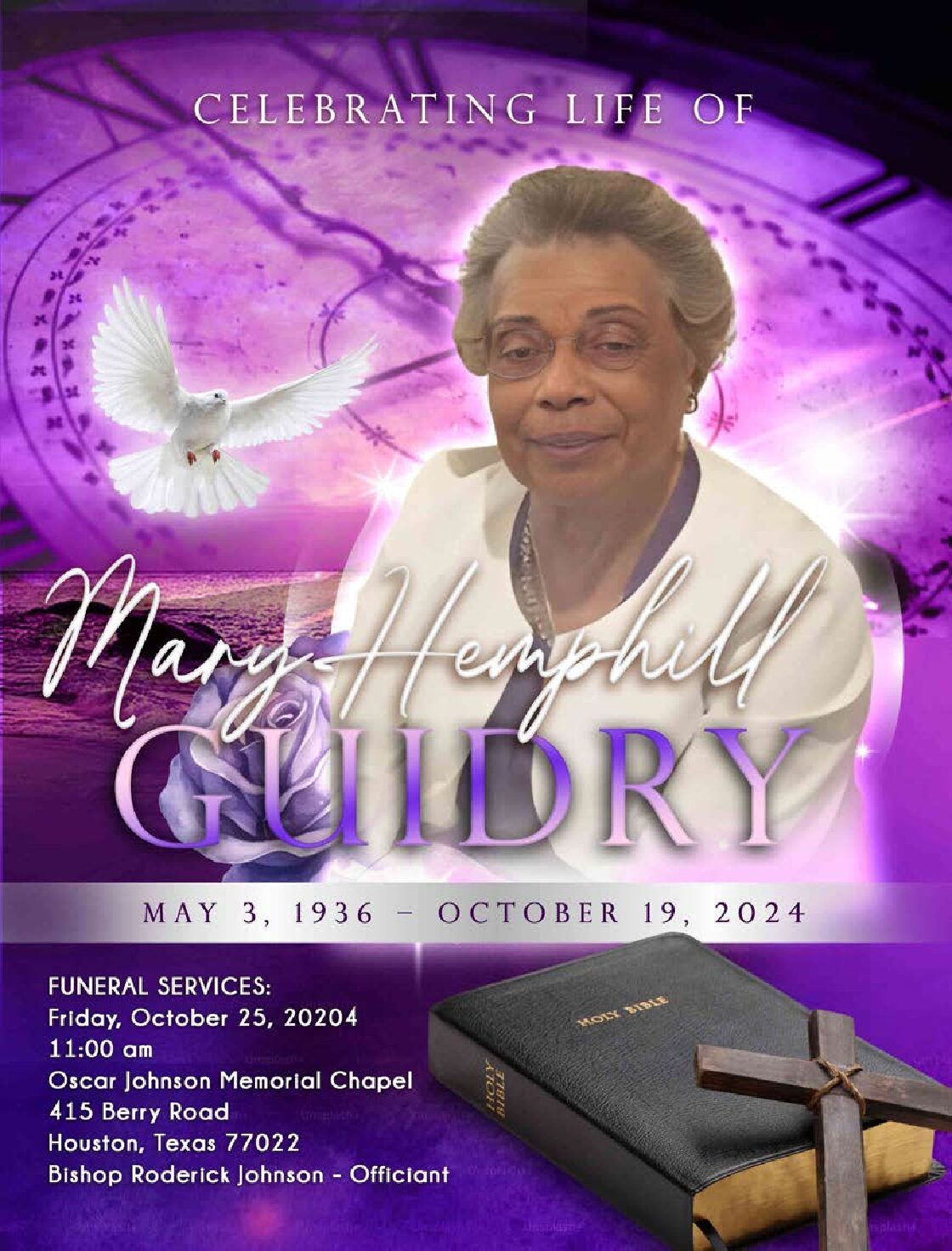 Mary Hemphill Guidry 1936 – 2024