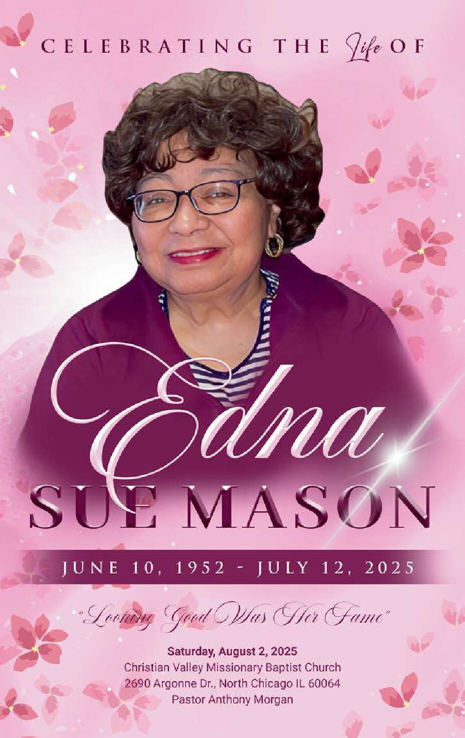 Edna Sue Mason 1952-2025