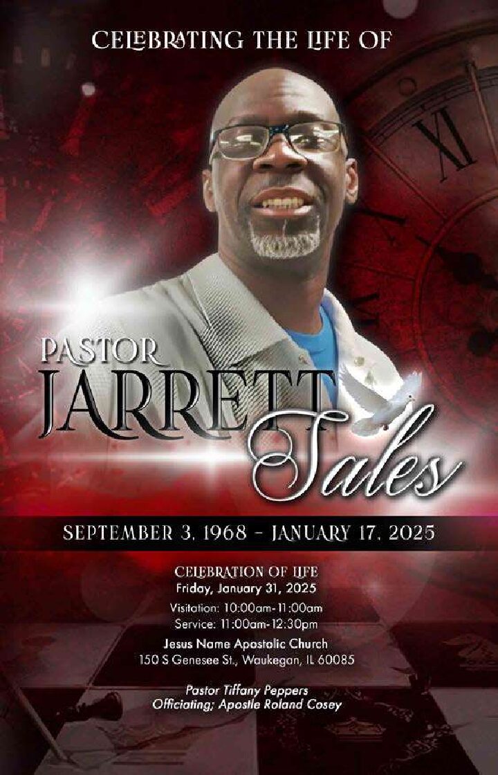 Pastor Jarrett Sales 1968 – 2025