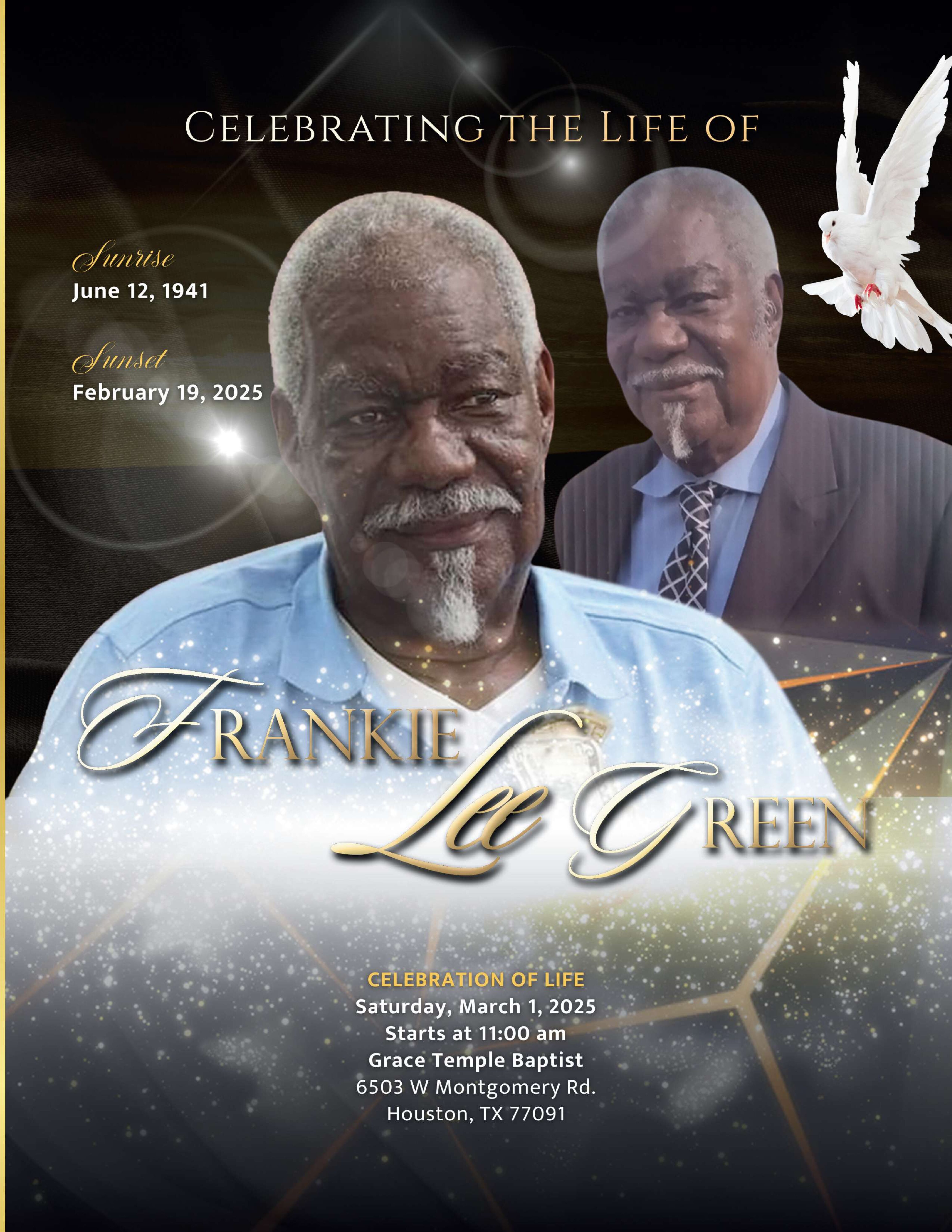 Frankie Lee Green 1941 – 2025