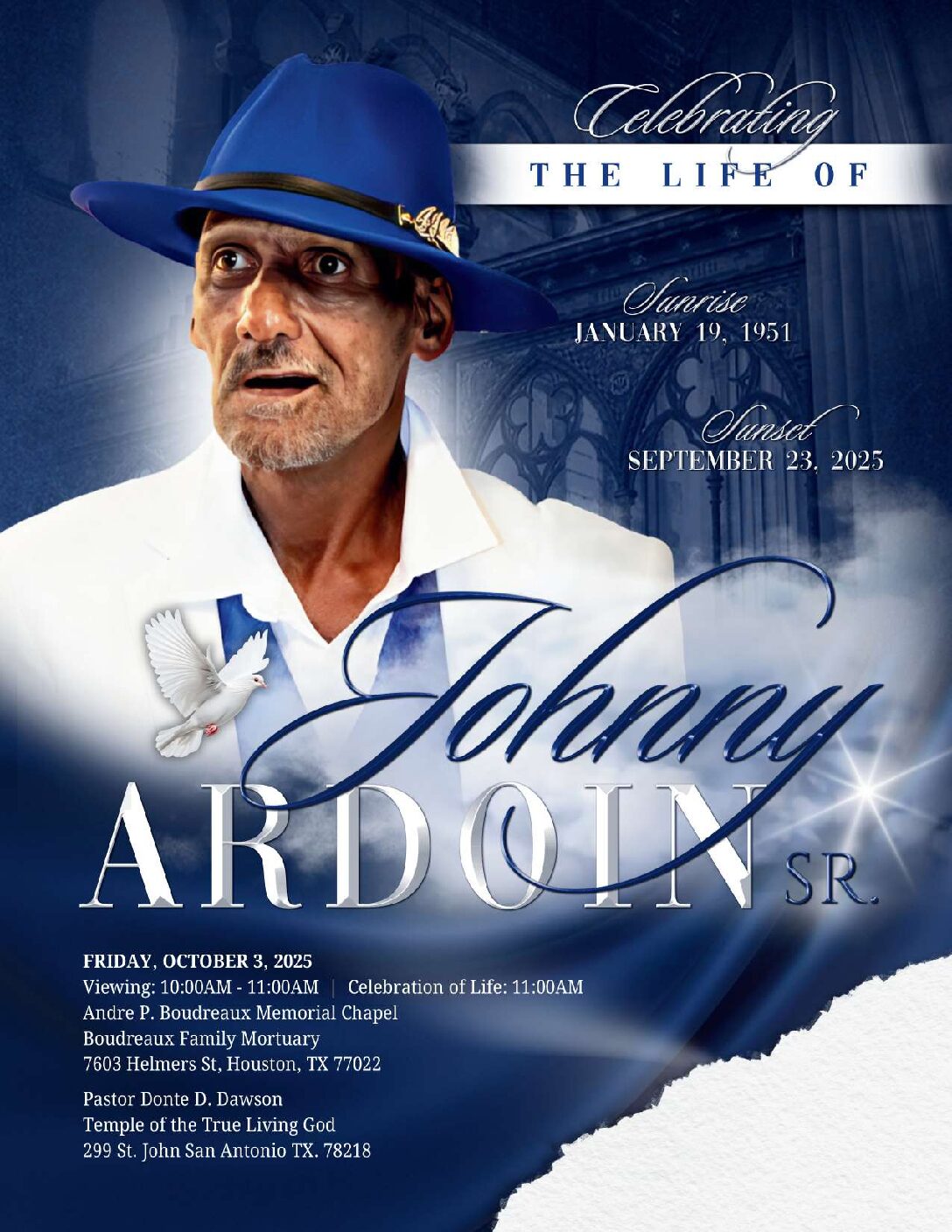 Johnny Ardoin Sr. 1951-2025