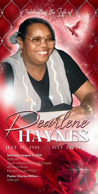 Pearlene Haynes 1945-2025